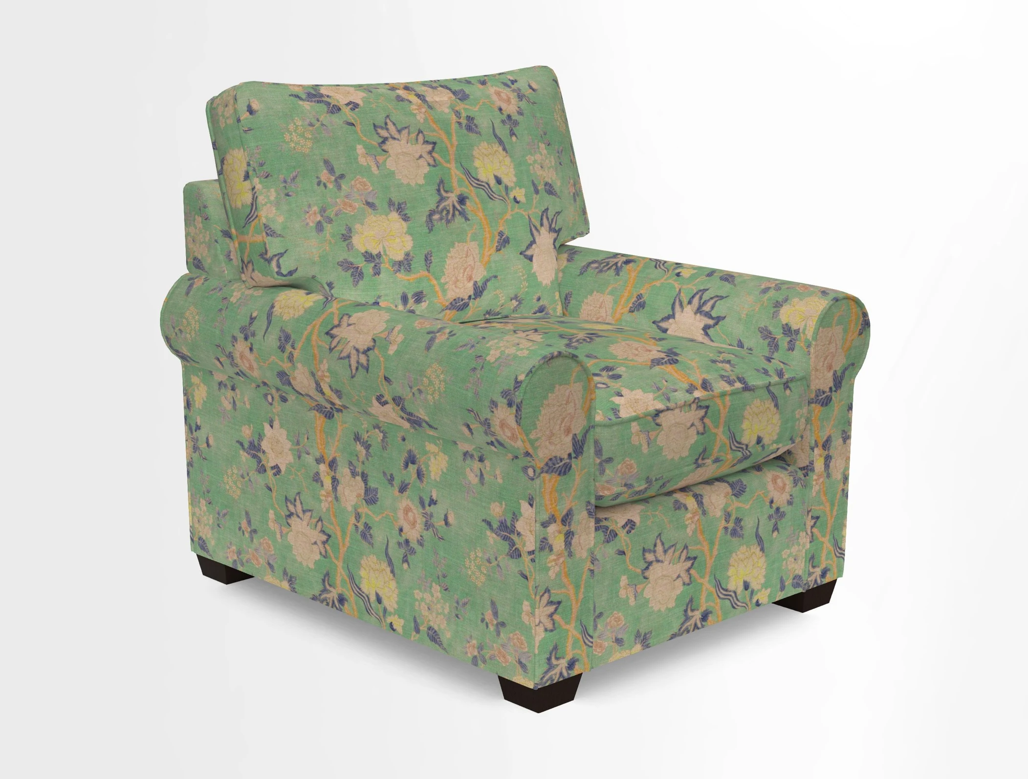 Bignor Chair in Two Tone Plain Biscuit. Loose cover option available