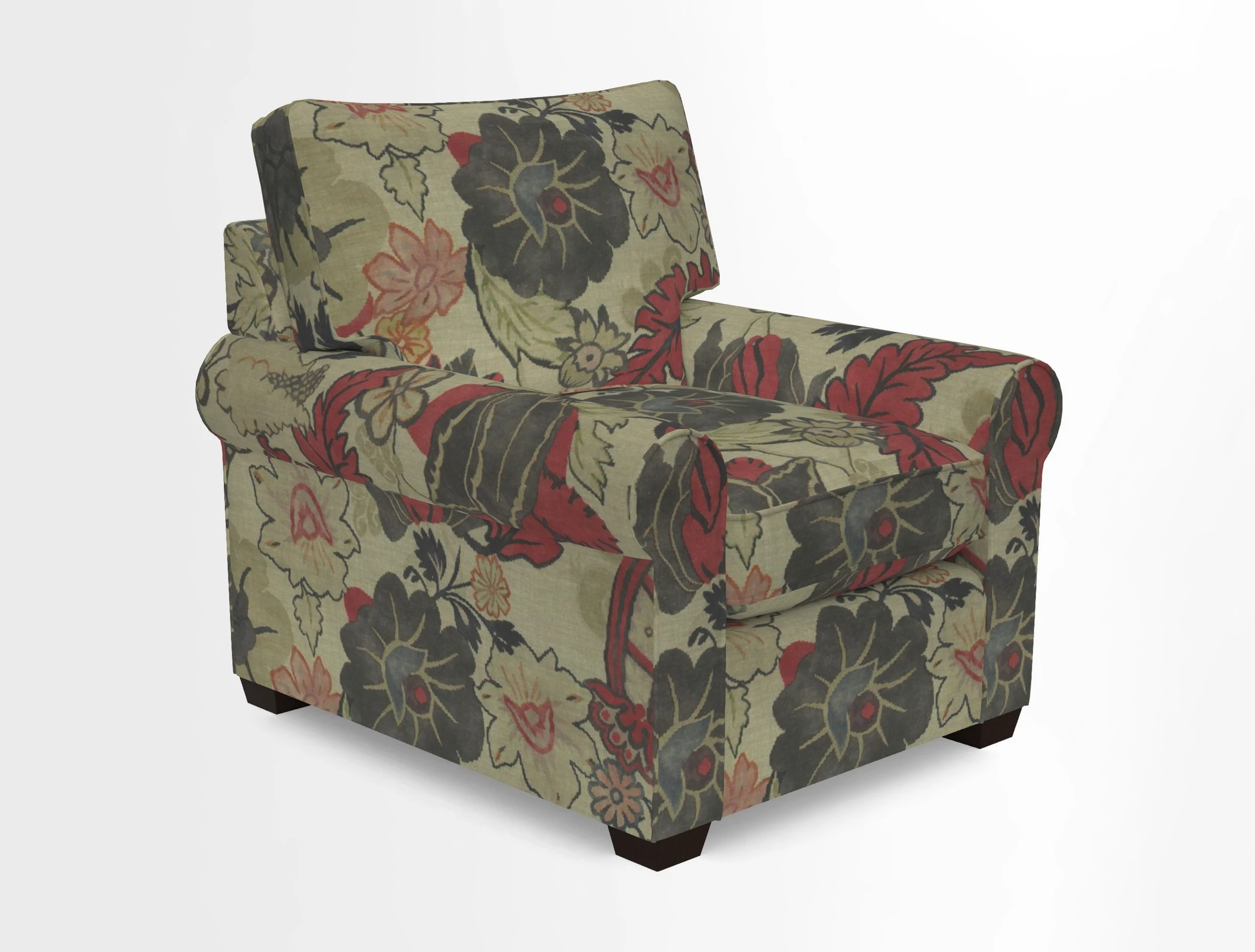 Bignor Chair in Two Tone Plain Biscuit. Loose cover option available