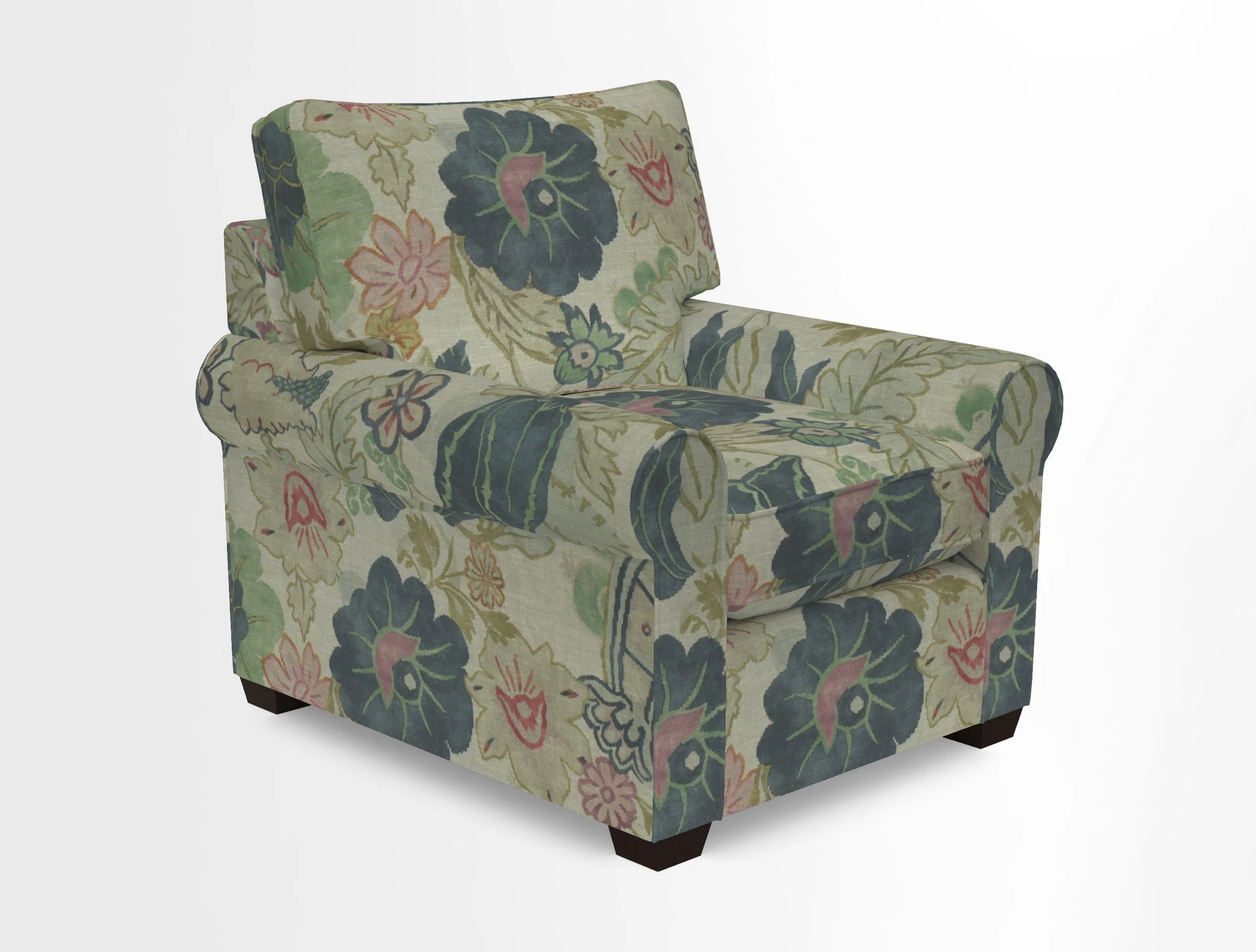 Bignor Chair in Two Tone Plain Biscuit. Loose cover option available