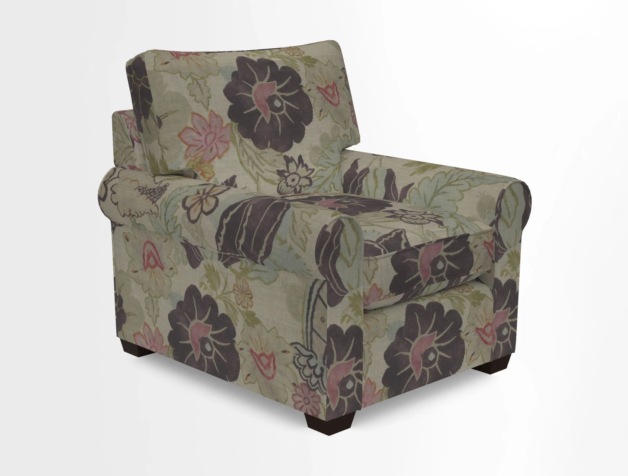 Bignor Chair in Two Tone Plain Biscuit. Loose cover option available