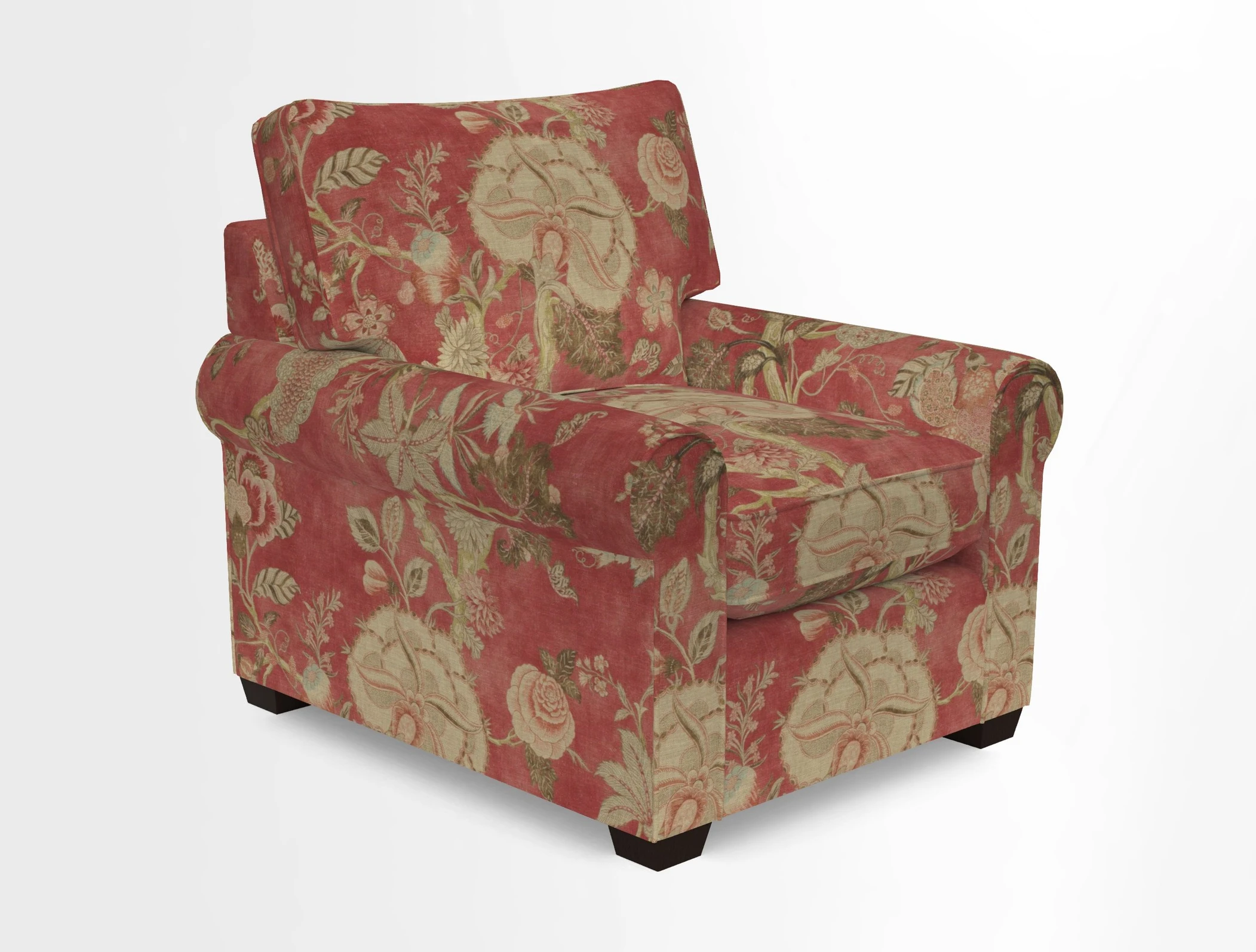 Bignor Chair in Two Tone Plain Biscuit. Loose cover option available