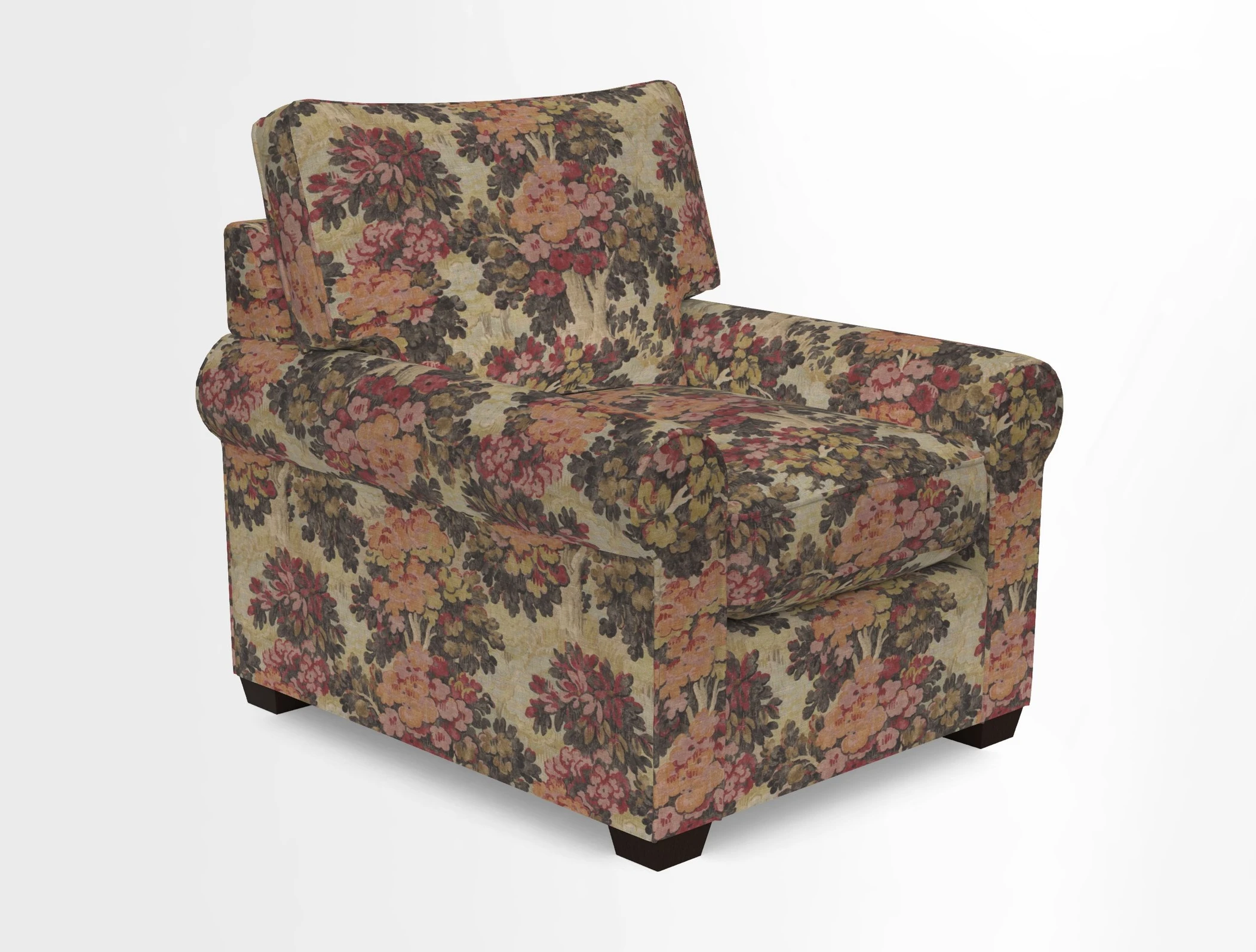 Bignor Chair in Two Tone Plain Biscuit. Loose cover option available