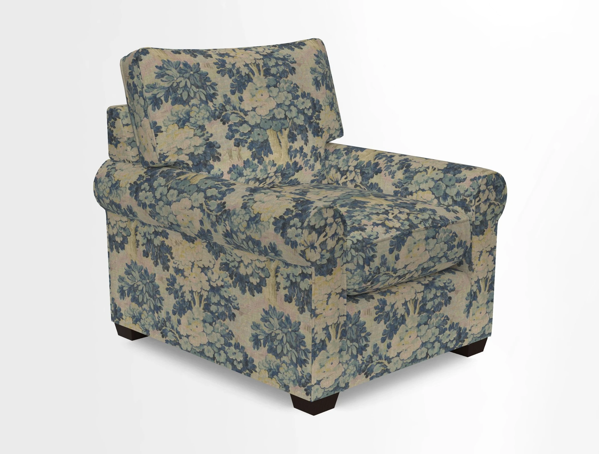 Bignor Chair in Two Tone Plain Biscuit. Loose cover option available