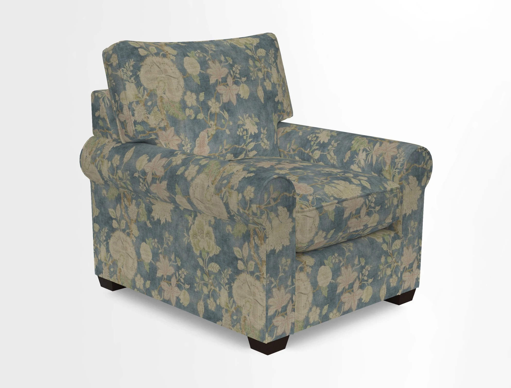 Bignor Chair in Two Tone Plain Biscuit. Loose cover option available