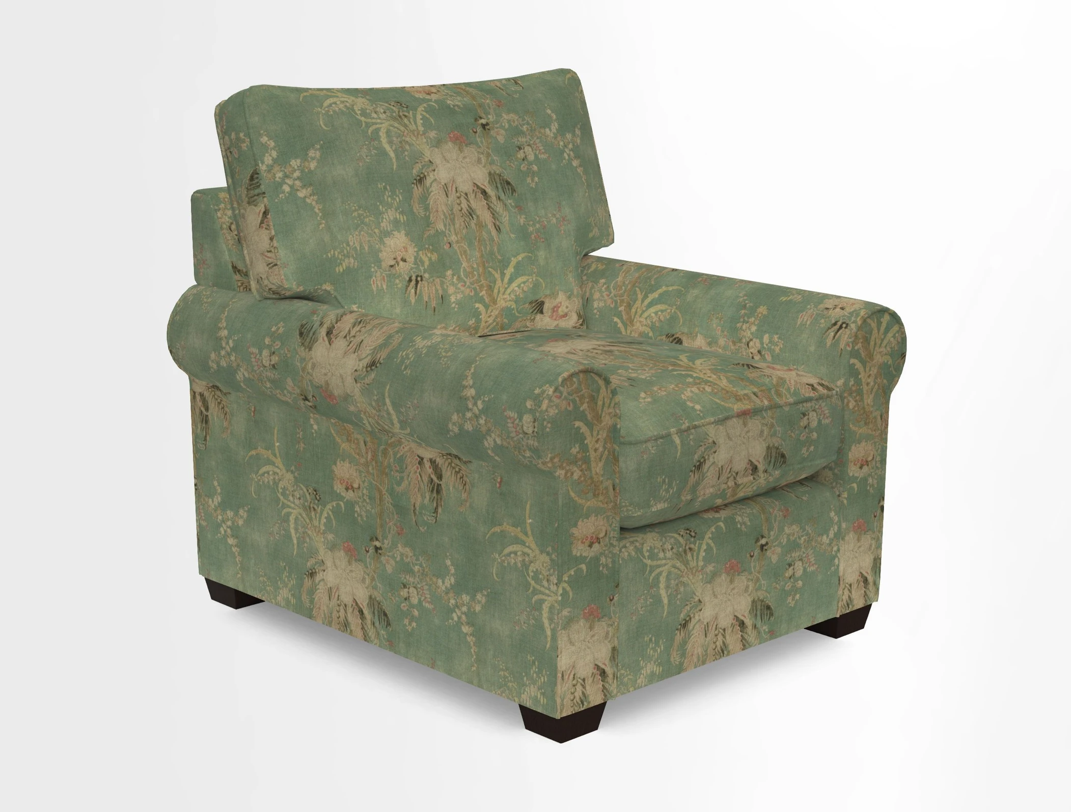 Bignor Chair in Two Tone Plain Biscuit. Loose cover option available