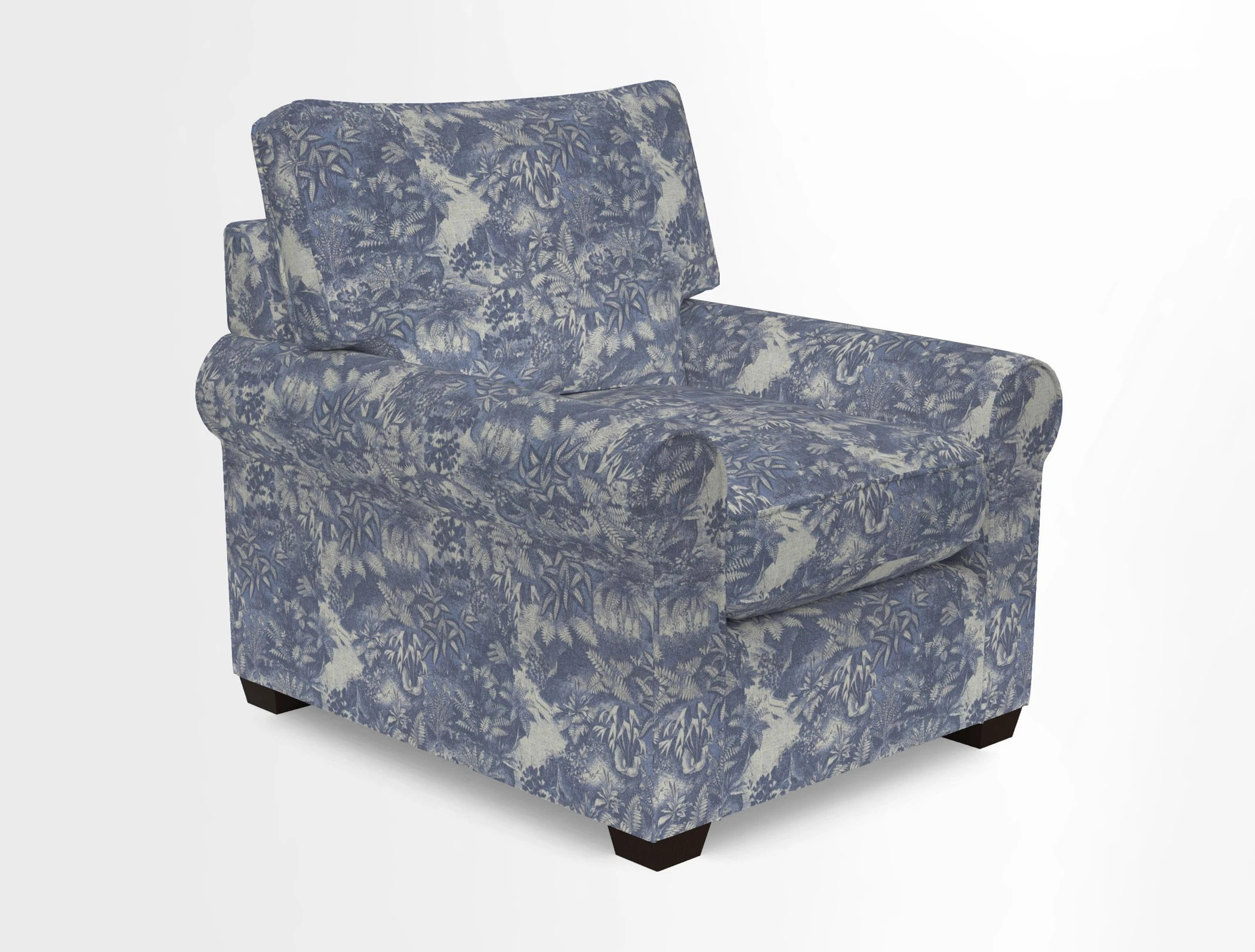 Bignor Chair in Two Tone Plain Biscuit. Loose cover option available