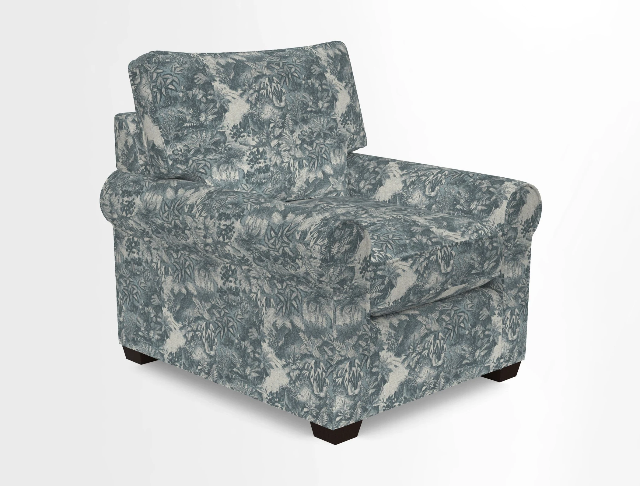 Bignor Chair in Two Tone Plain Biscuit. Loose cover option available