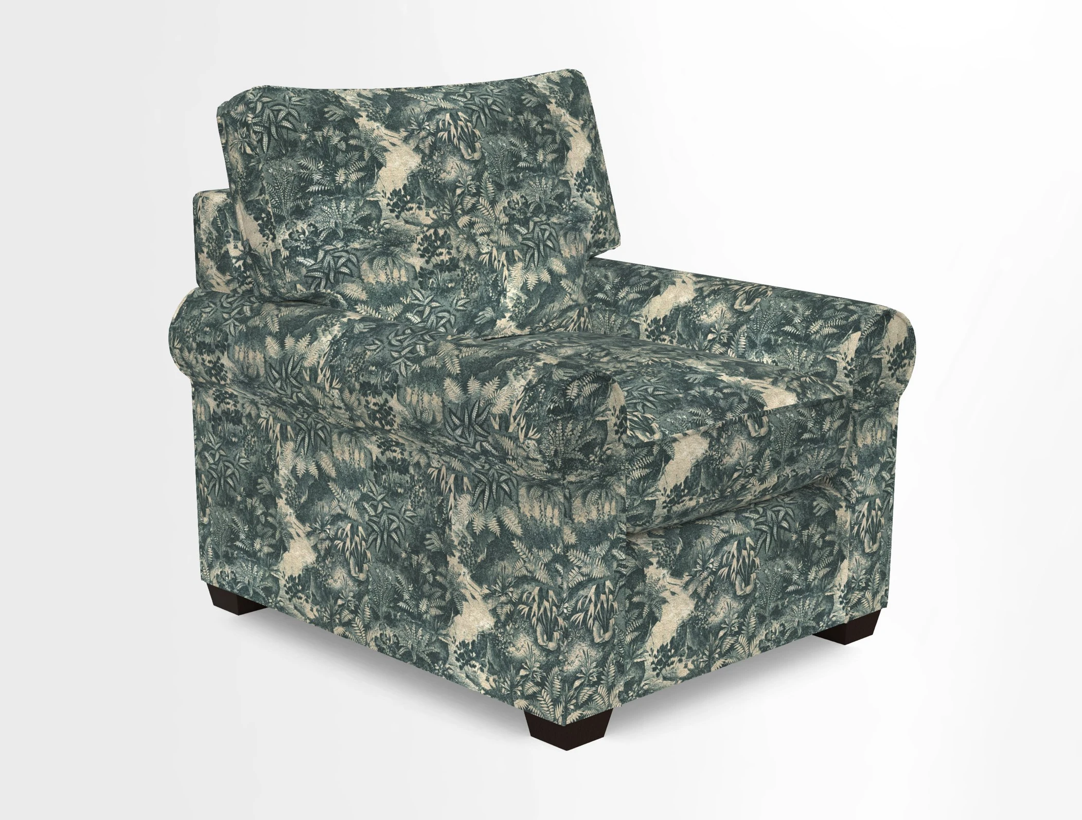Bignor Chair in Two Tone Plain Biscuit. Loose cover option available