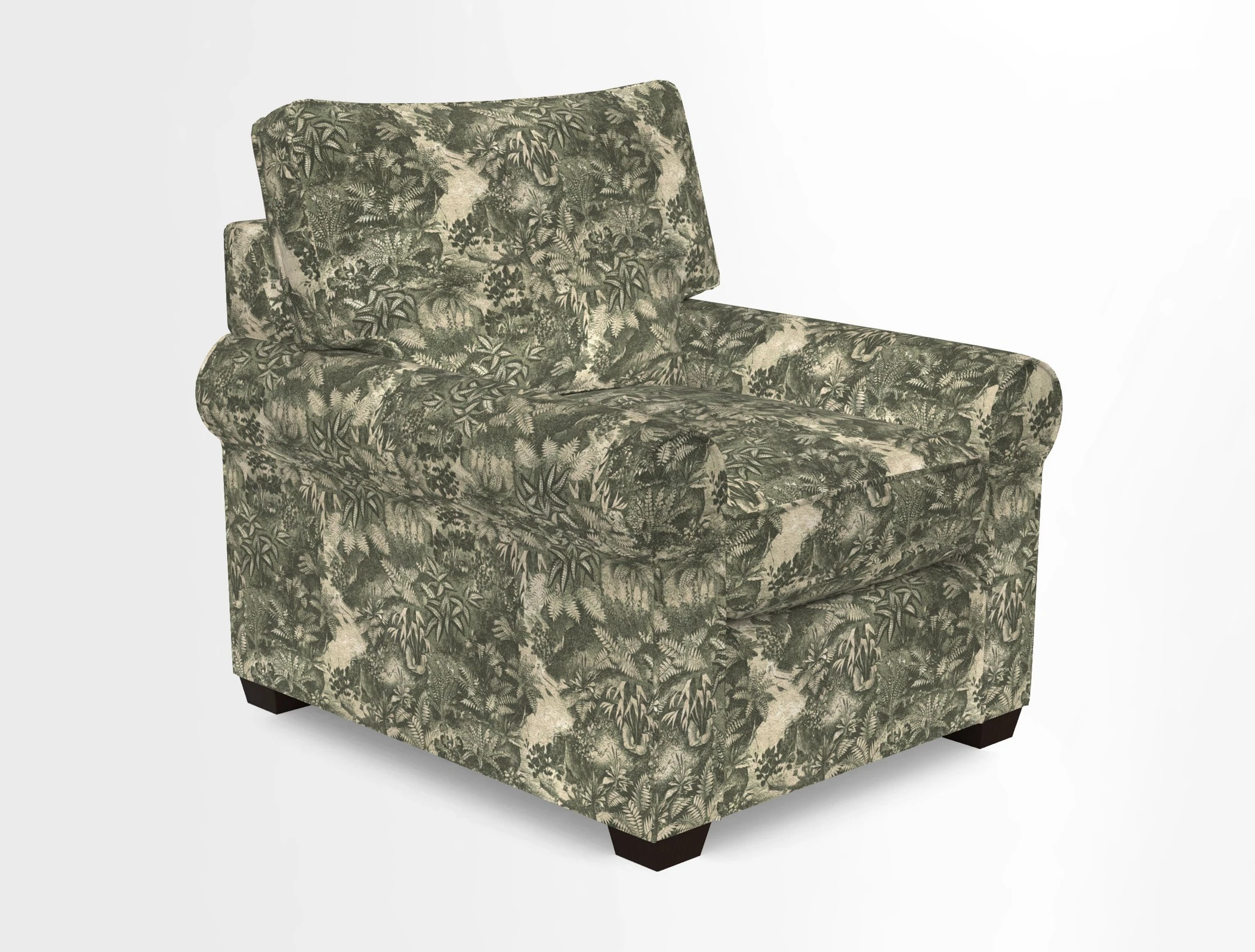 Bignor Chair in Two Tone Plain Biscuit. Loose cover option available