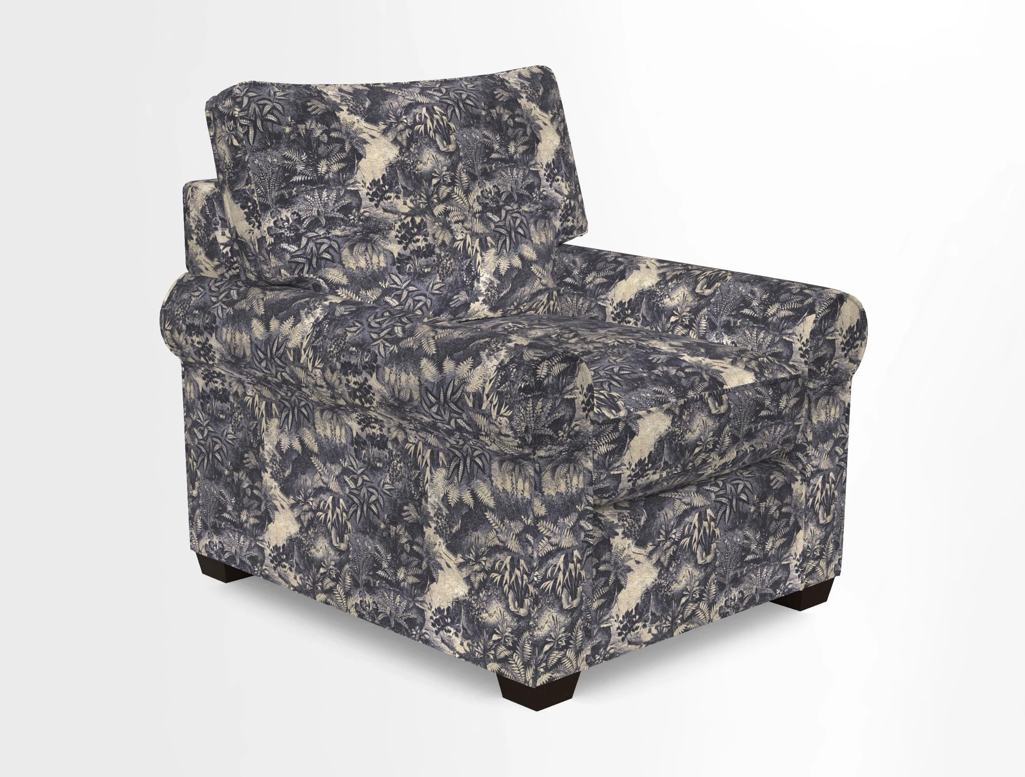 Bignor Chair in Two Tone Plain Biscuit. Loose cover option available