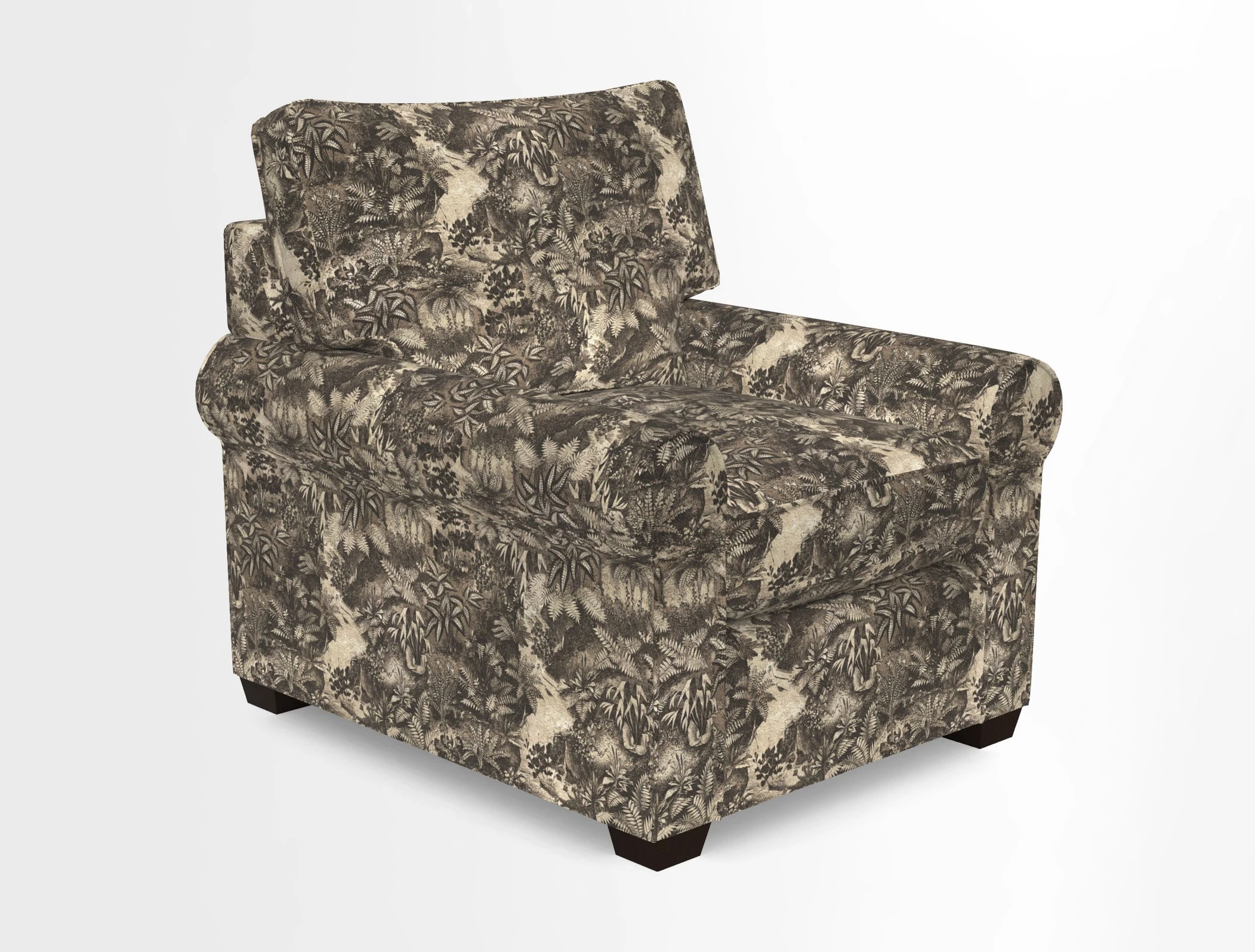 Bignor Chair in Two Tone Plain Biscuit. Loose cover option available