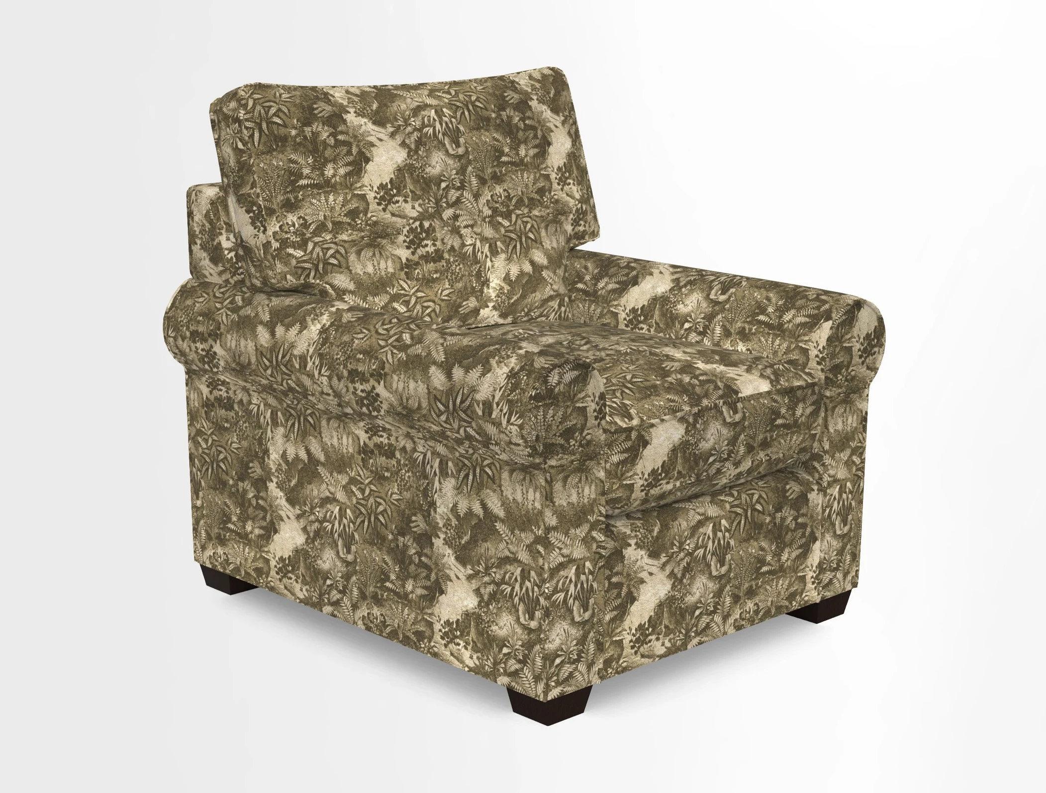 Bignor Chair in Two Tone Plain Biscuit. Loose cover option available