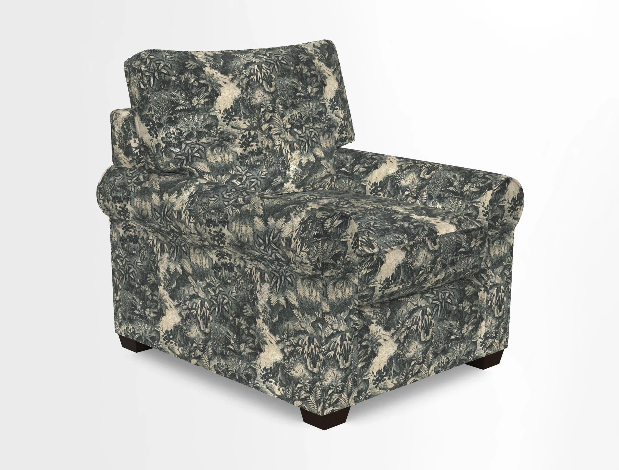 Bignor Chair in Two Tone Plain Biscuit. Loose cover option available