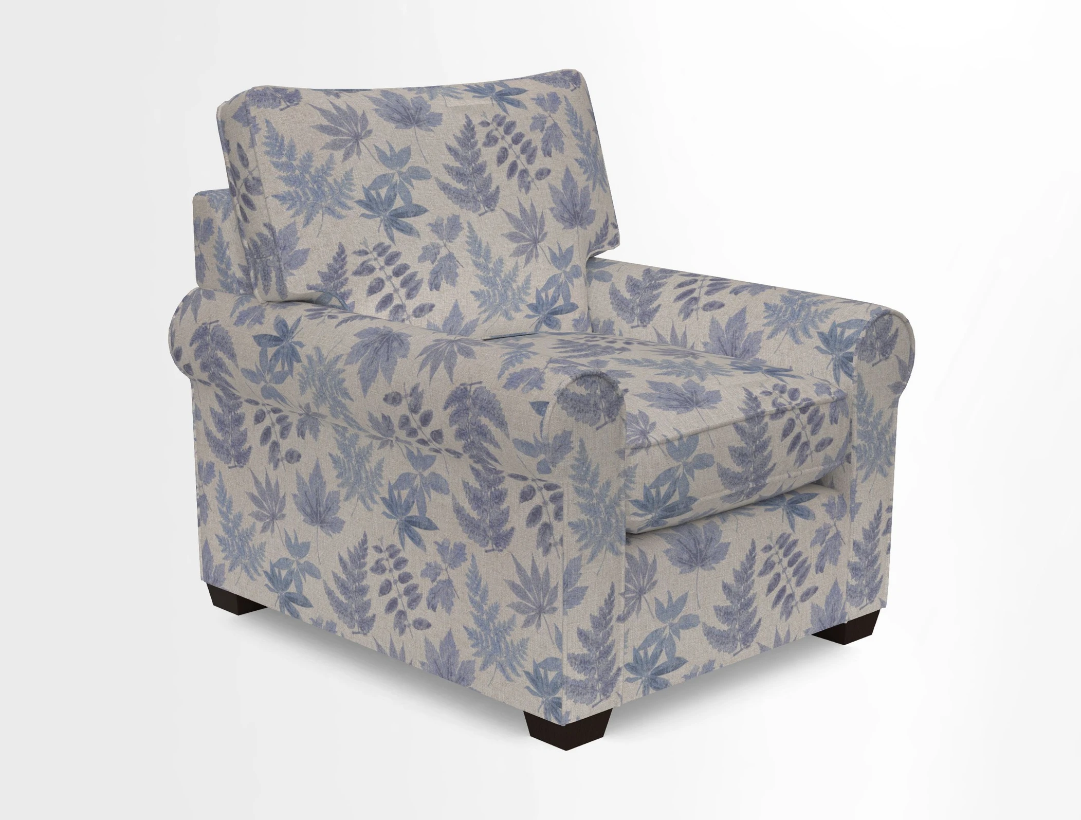 Bignor Chair in Two Tone Plain Biscuit. Loose cover option available