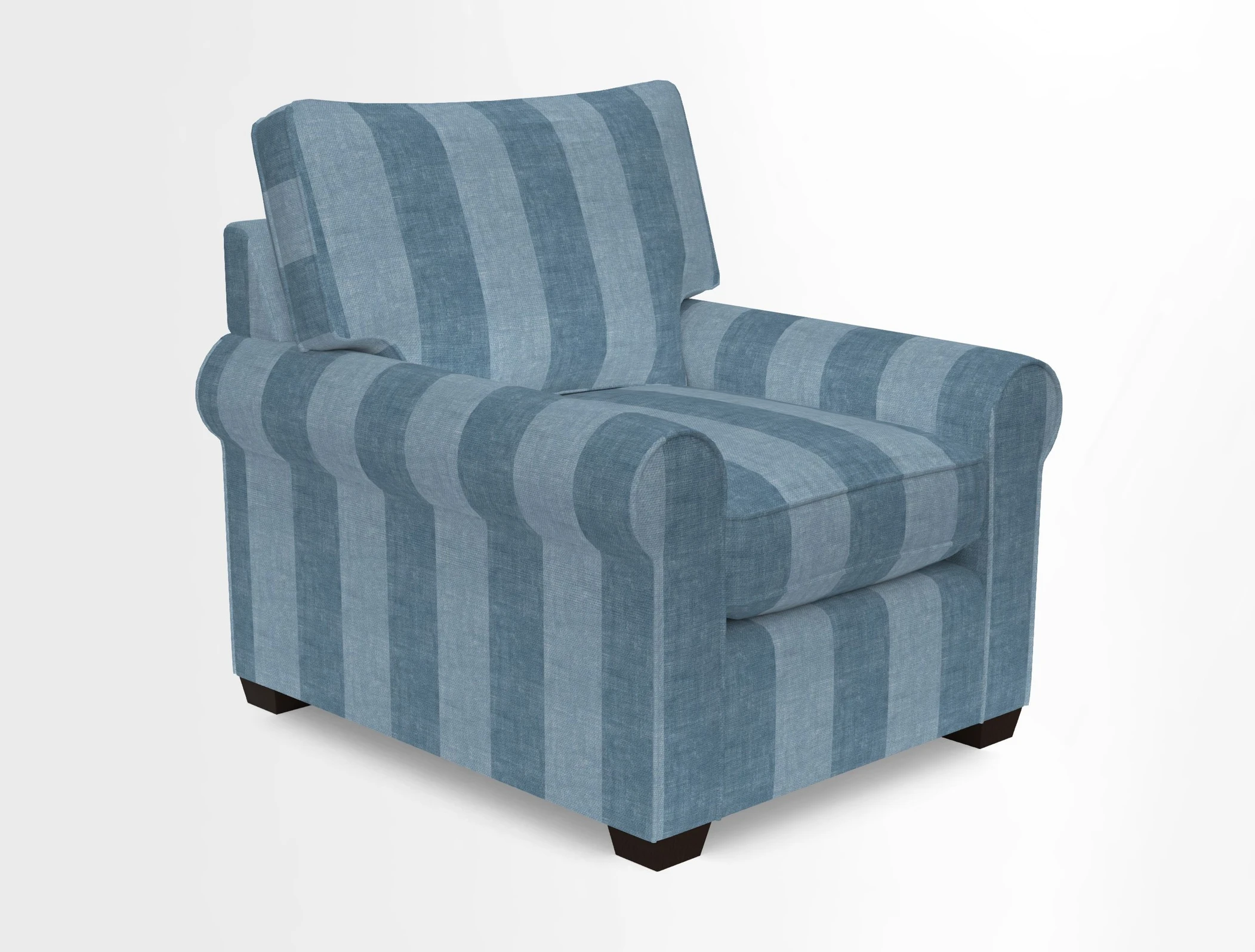 Bignor Chair in Two Tone Plain Biscuit. Loose cover option available