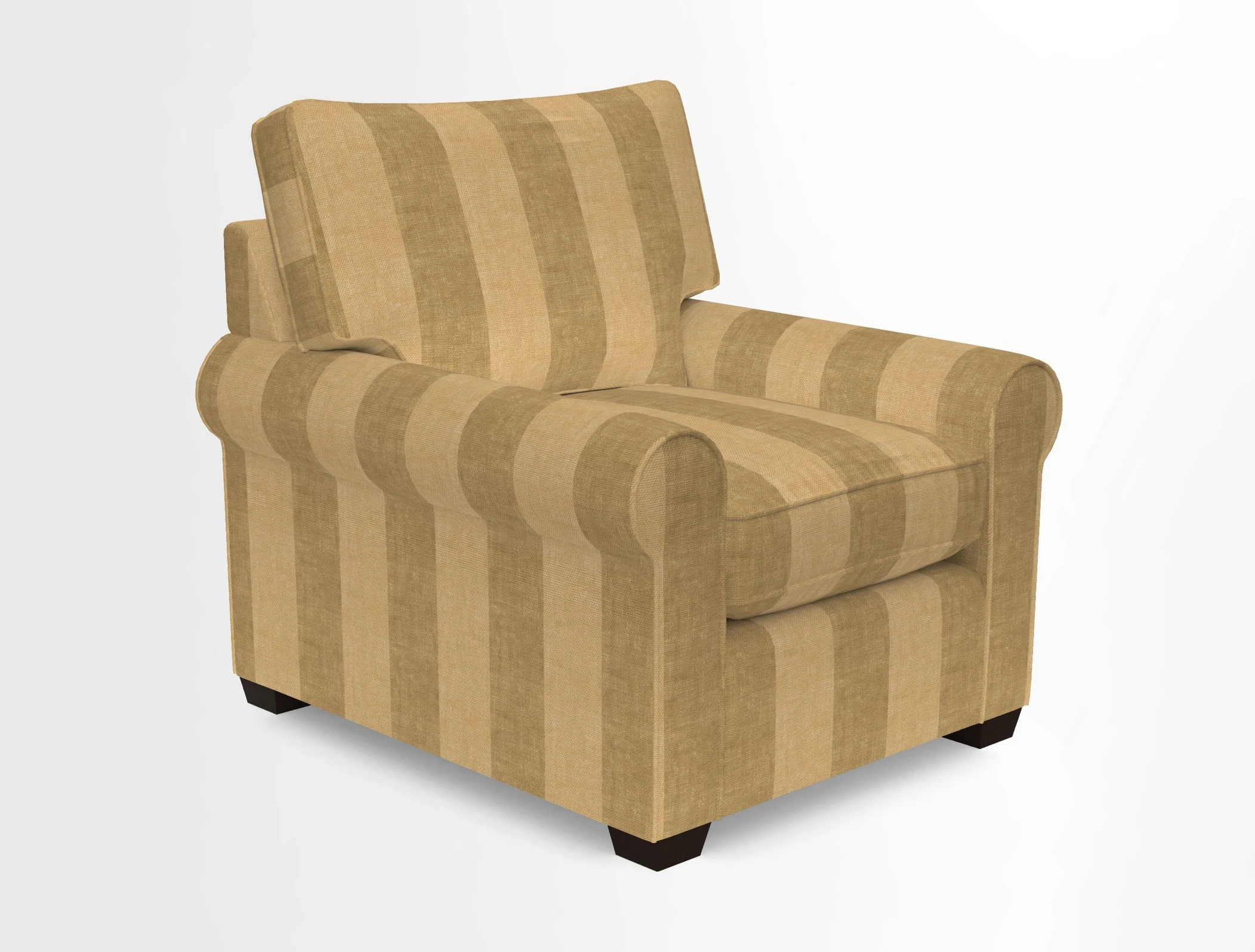 Bignor Chair in Two Tone Plain Biscuit. Loose cover option available