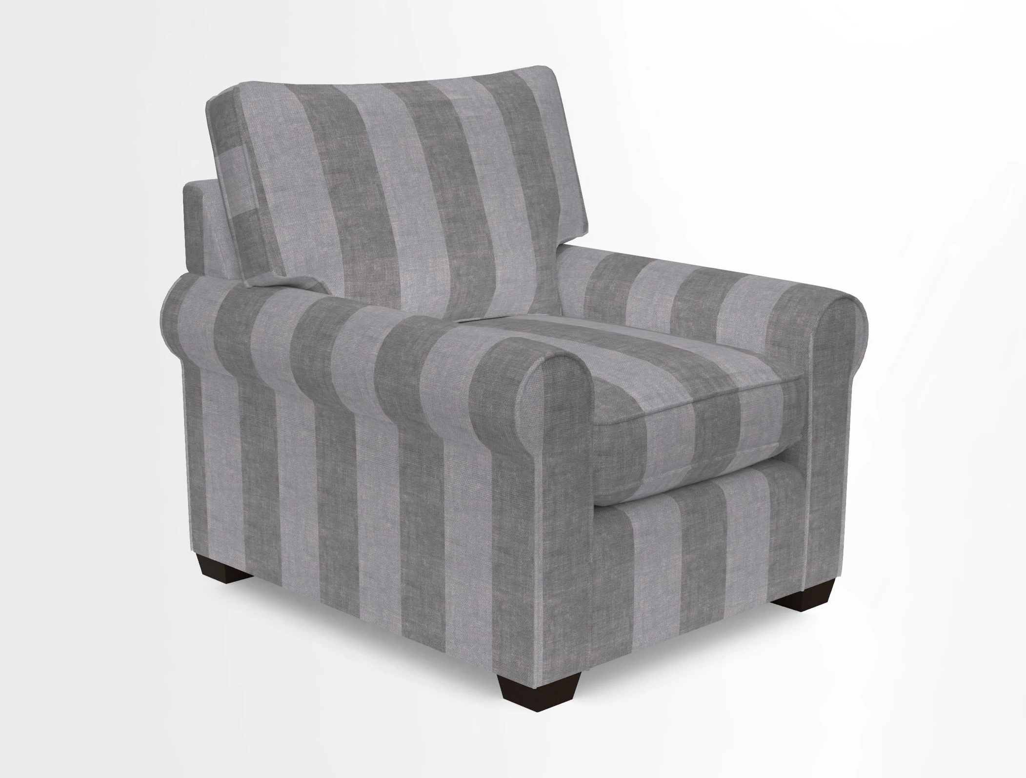 Bignor Chair in Two Tone Plain Biscuit. Loose cover option available