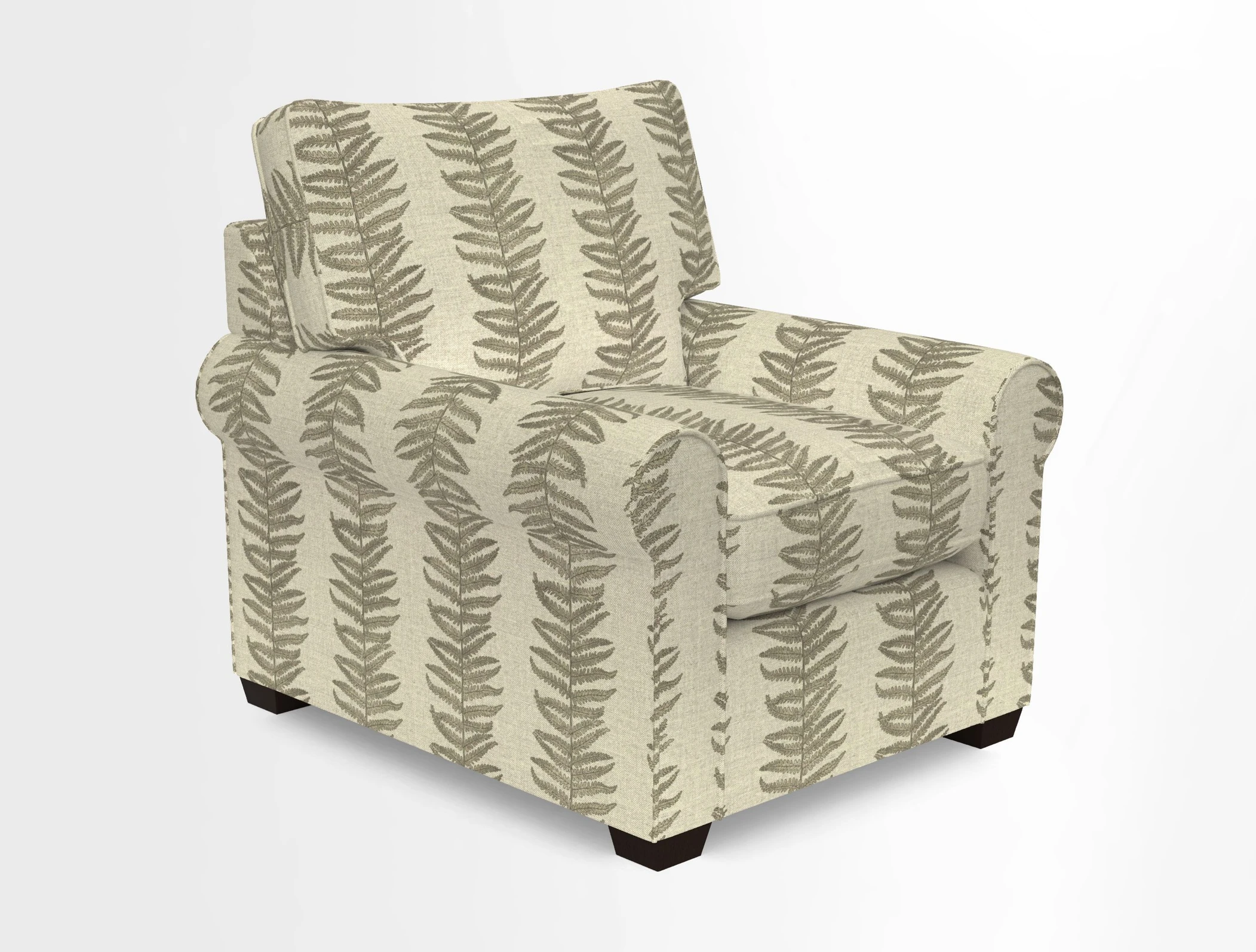 Bignor Chair in Two Tone Plain Biscuit. Loose cover option available