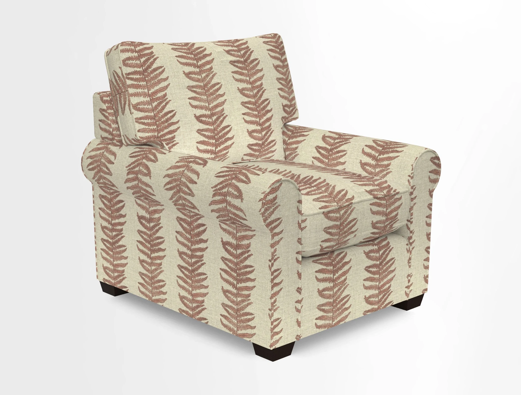 Bignor Chair in Two Tone Plain Biscuit. Loose cover option available