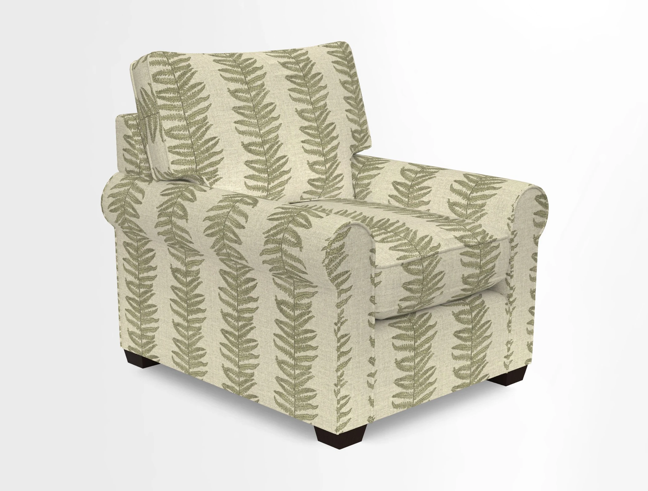 Bignor Chair in Two Tone Plain Biscuit. Loose cover option available