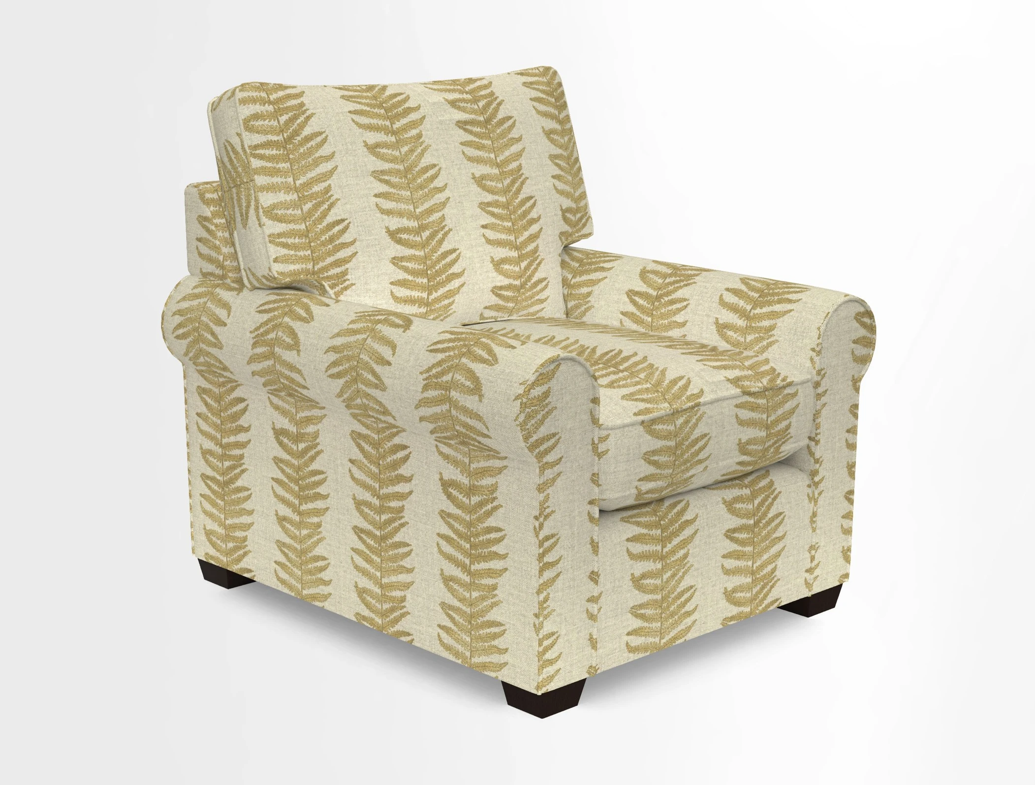 Bignor Chair in Two Tone Plain Biscuit. Loose cover option available