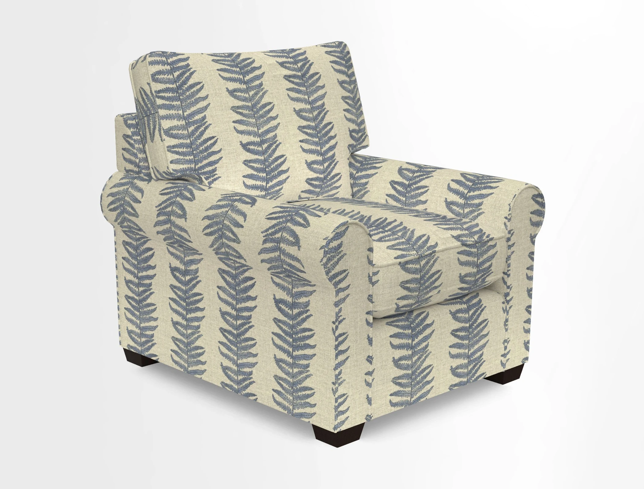 Bignor Chair in Two Tone Plain Biscuit. Loose cover option available