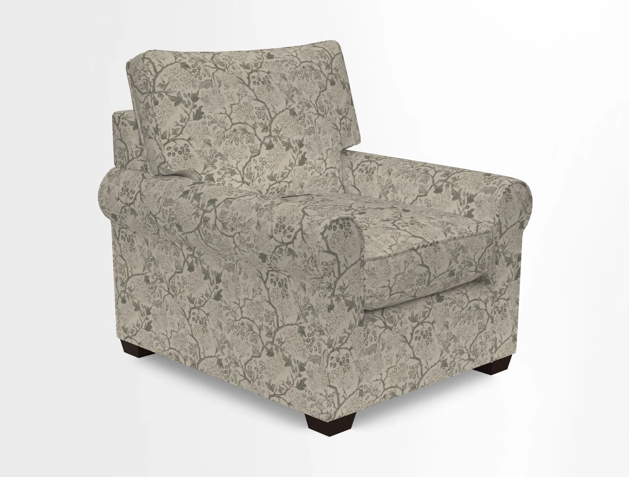 Bignor Chair in Two Tone Plain Biscuit. Loose cover option available