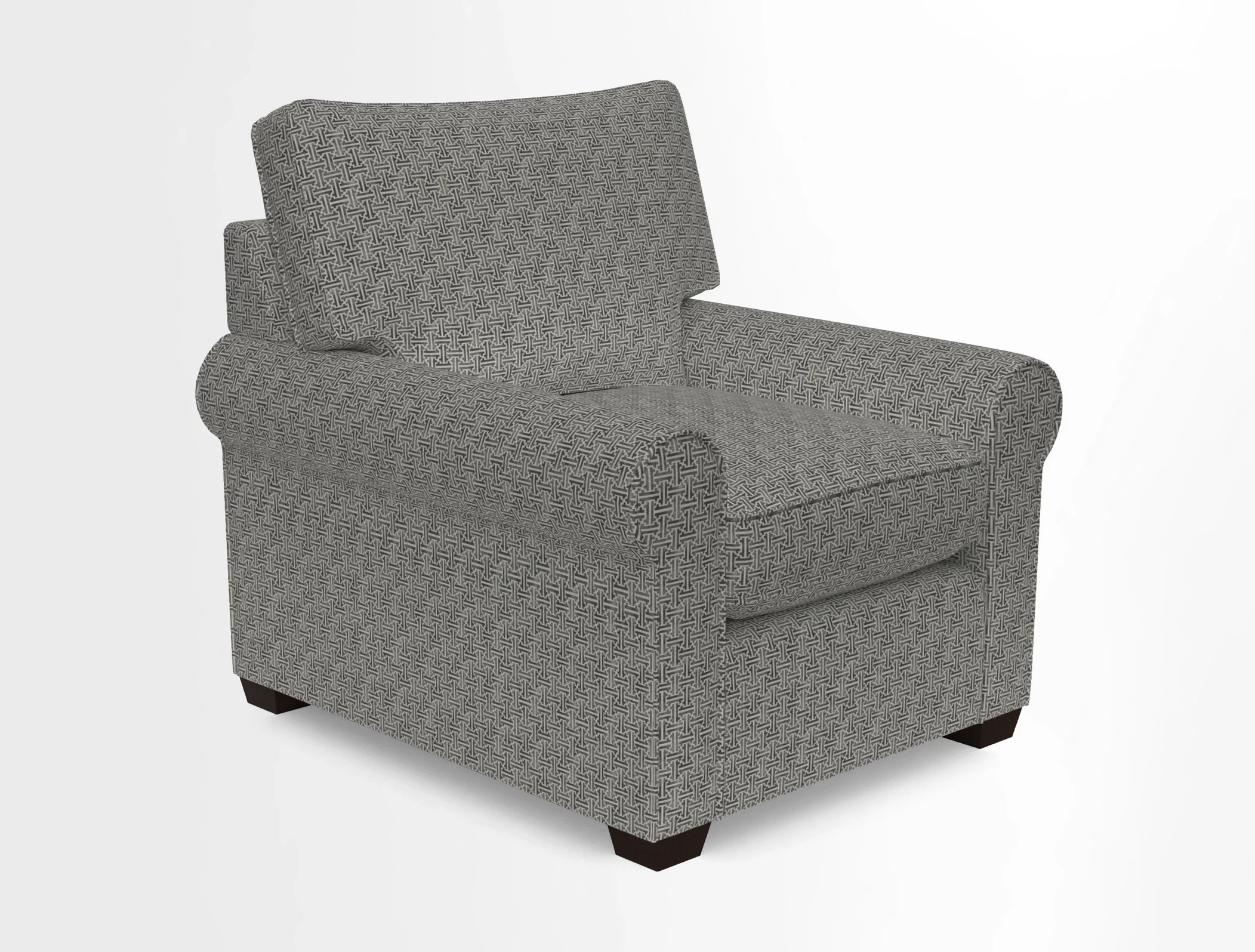 Bignor Chair in Two Tone Plain Biscuit. Loose cover option available