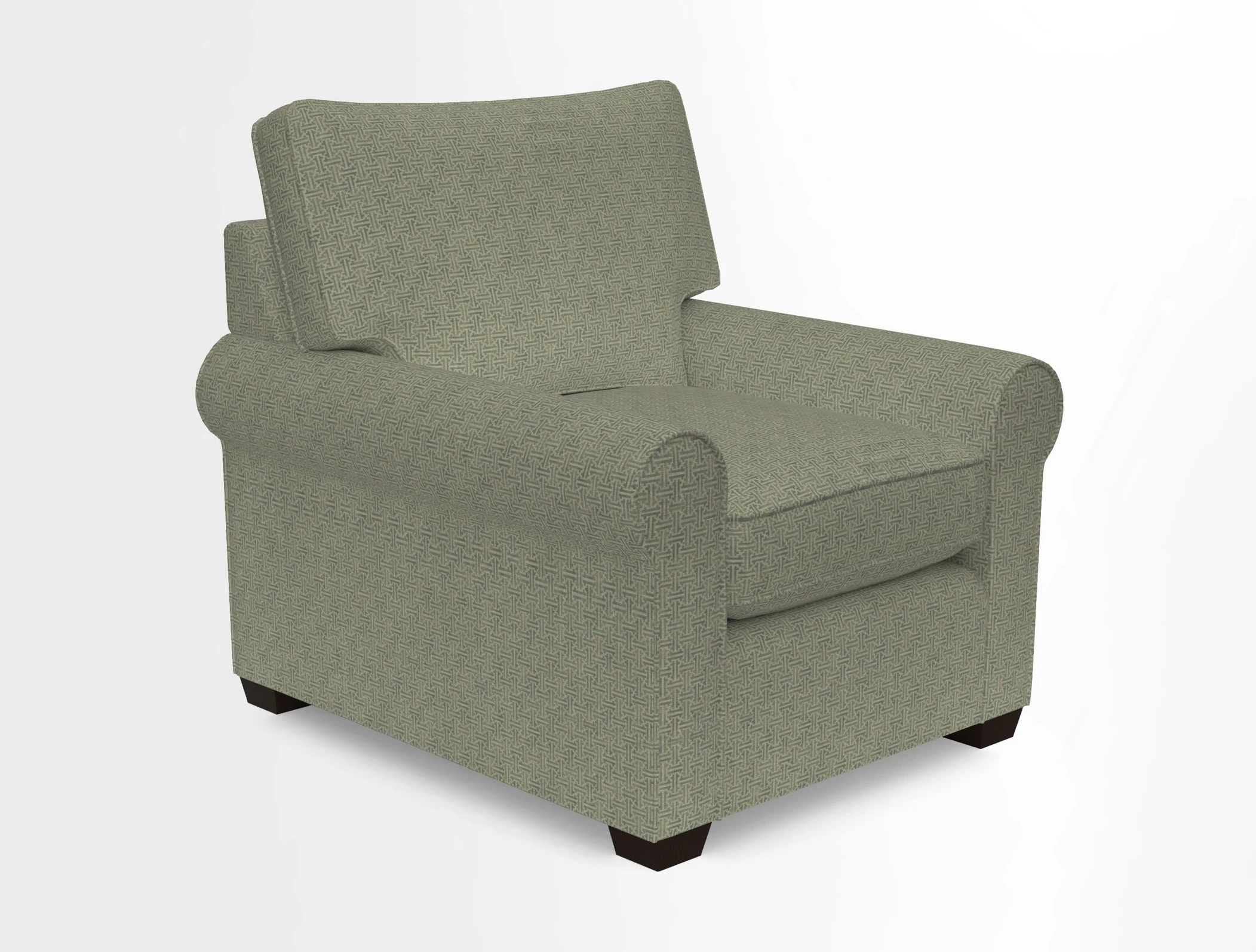 Bignor Chair in Two Tone Plain Biscuit. Loose cover option available
