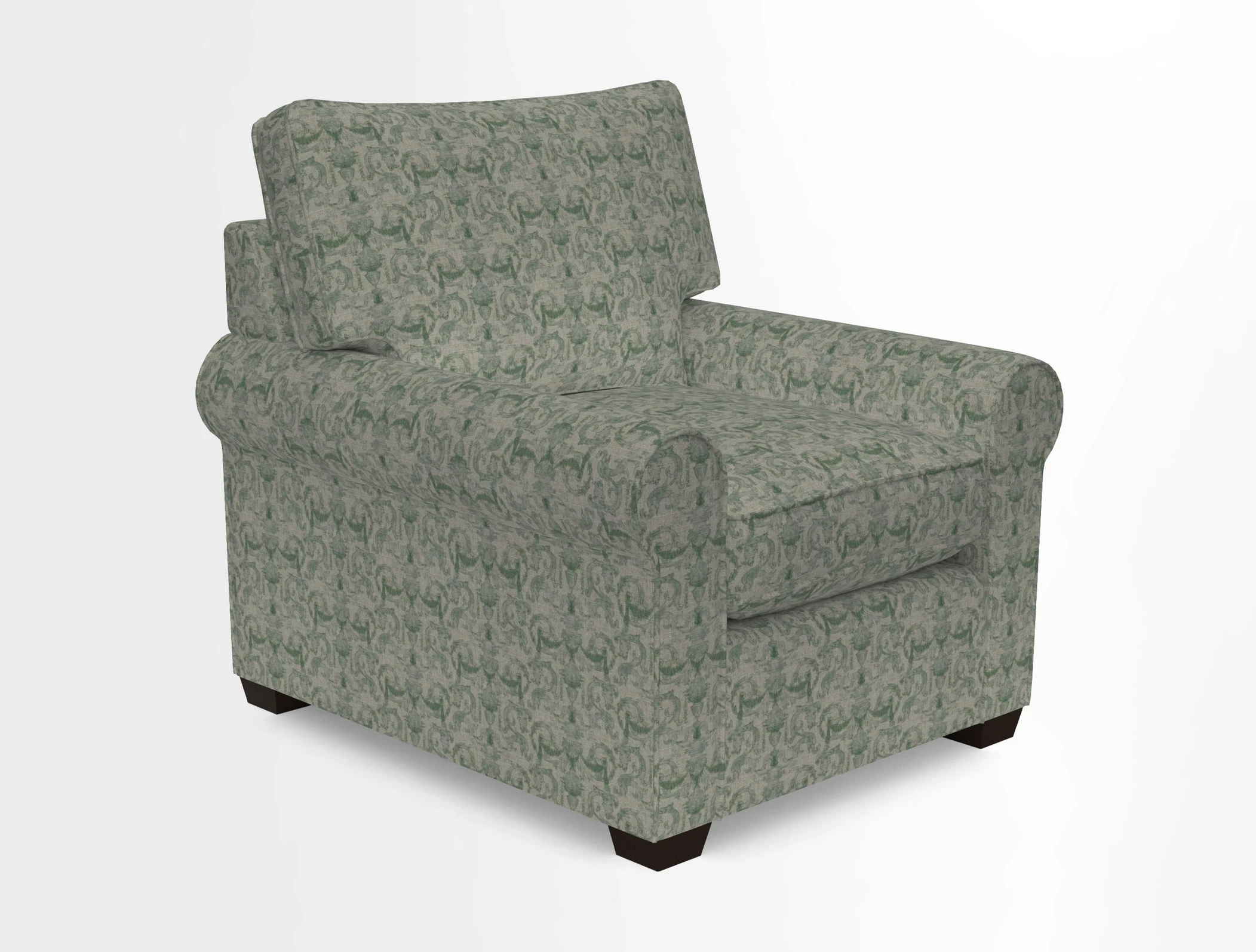 Bignor Chair in Two Tone Plain Biscuit. Loose cover option available