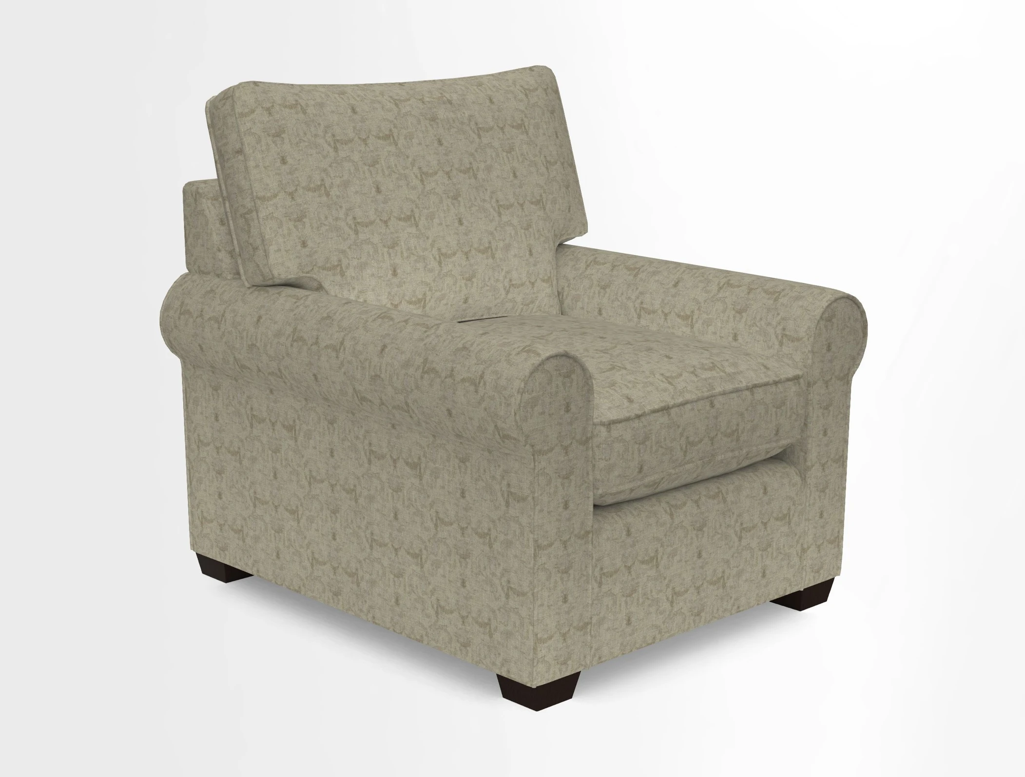 Bignor Chair in Two Tone Plain Biscuit. Loose cover option available