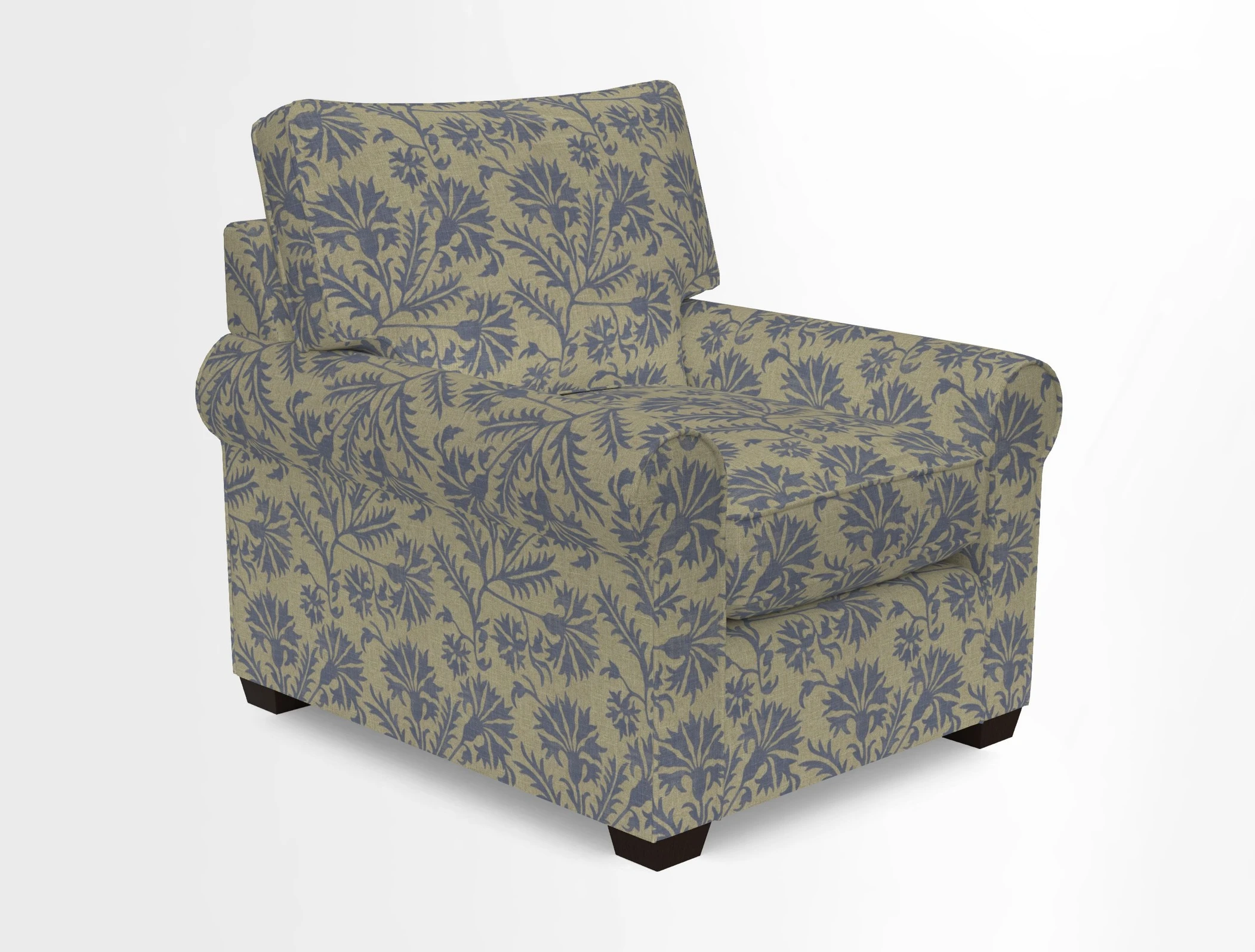 Bignor Chair in Two Tone Plain Biscuit. Loose cover option available