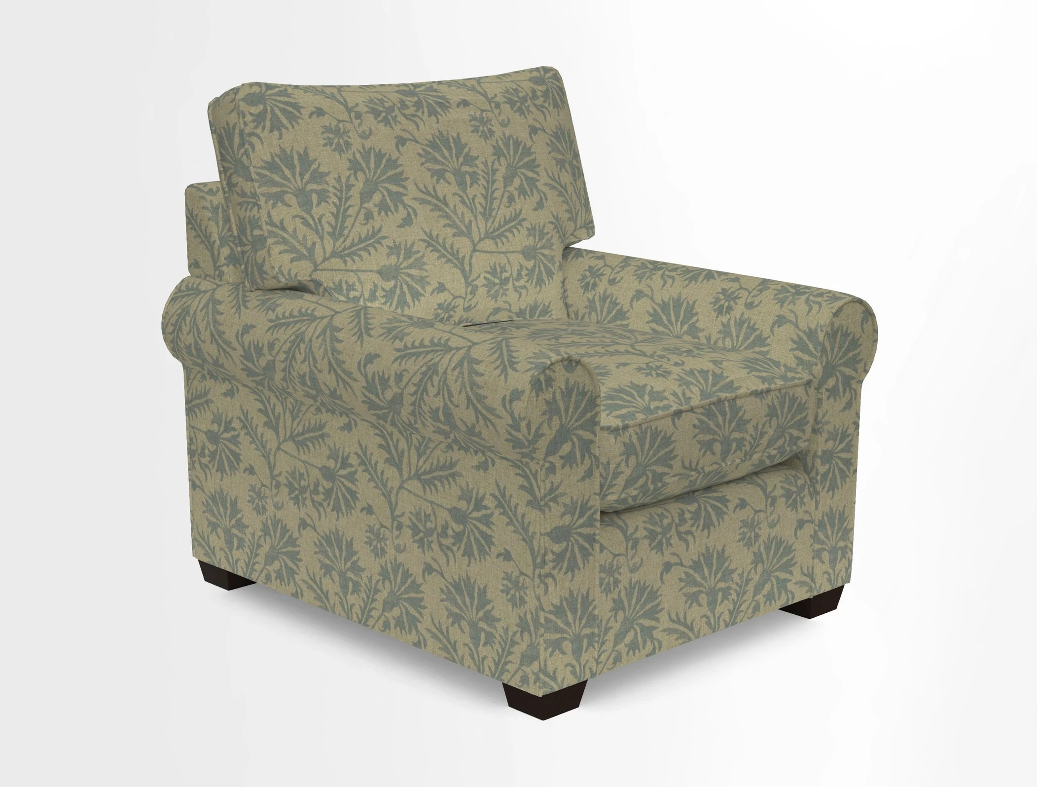 Bignor Chair in Two Tone Plain Biscuit. Loose cover option available