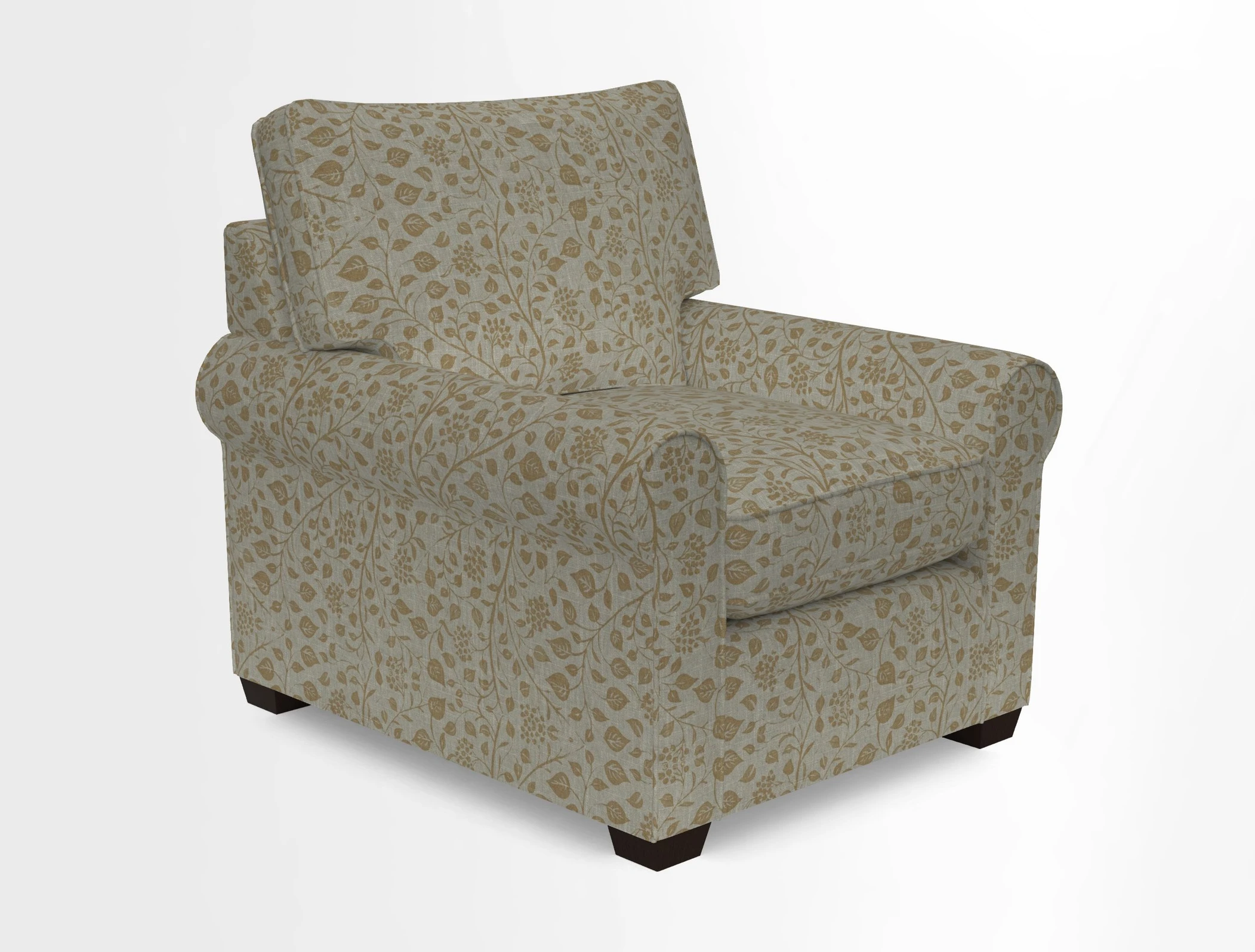 Bignor Chair in Two Tone Plain Biscuit. Loose cover option available
