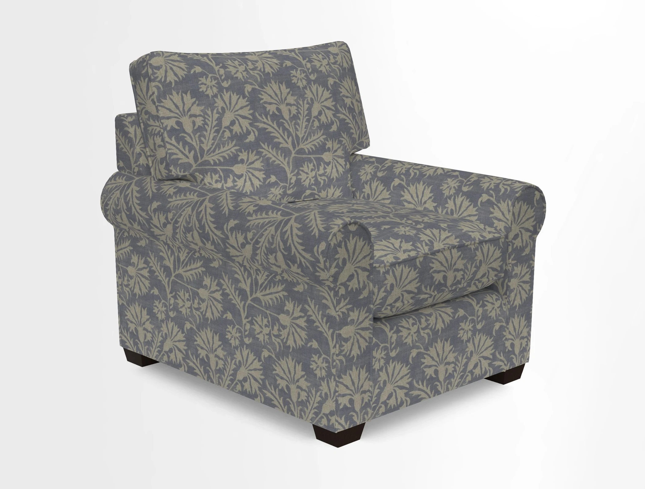 Bignor Chair in Two Tone Plain Biscuit. Loose cover option available