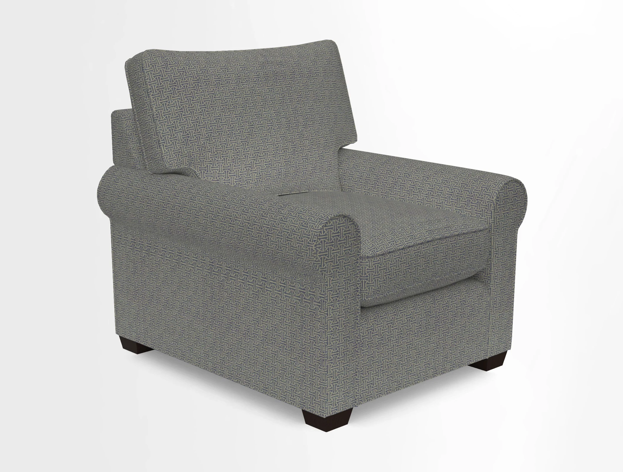 Bignor Chair in Two Tone Plain Biscuit. Loose cover option available