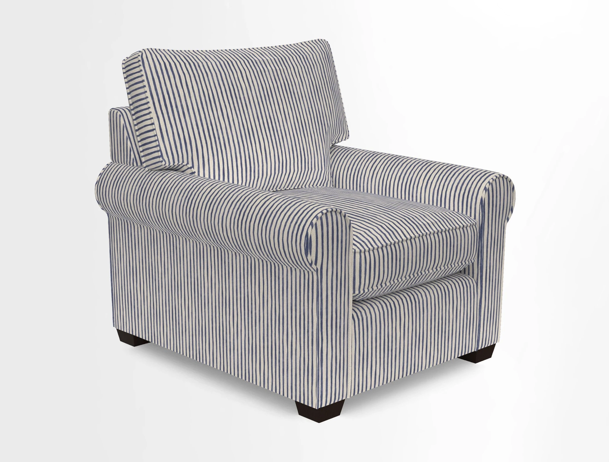 Bignor Chair in Two Tone Plain Biscuit. Loose cover option available