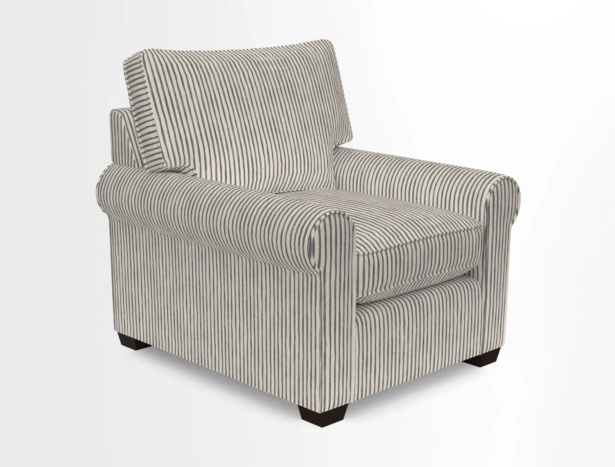 Bignor Chair in Two Tone Plain Biscuit. Loose cover option available