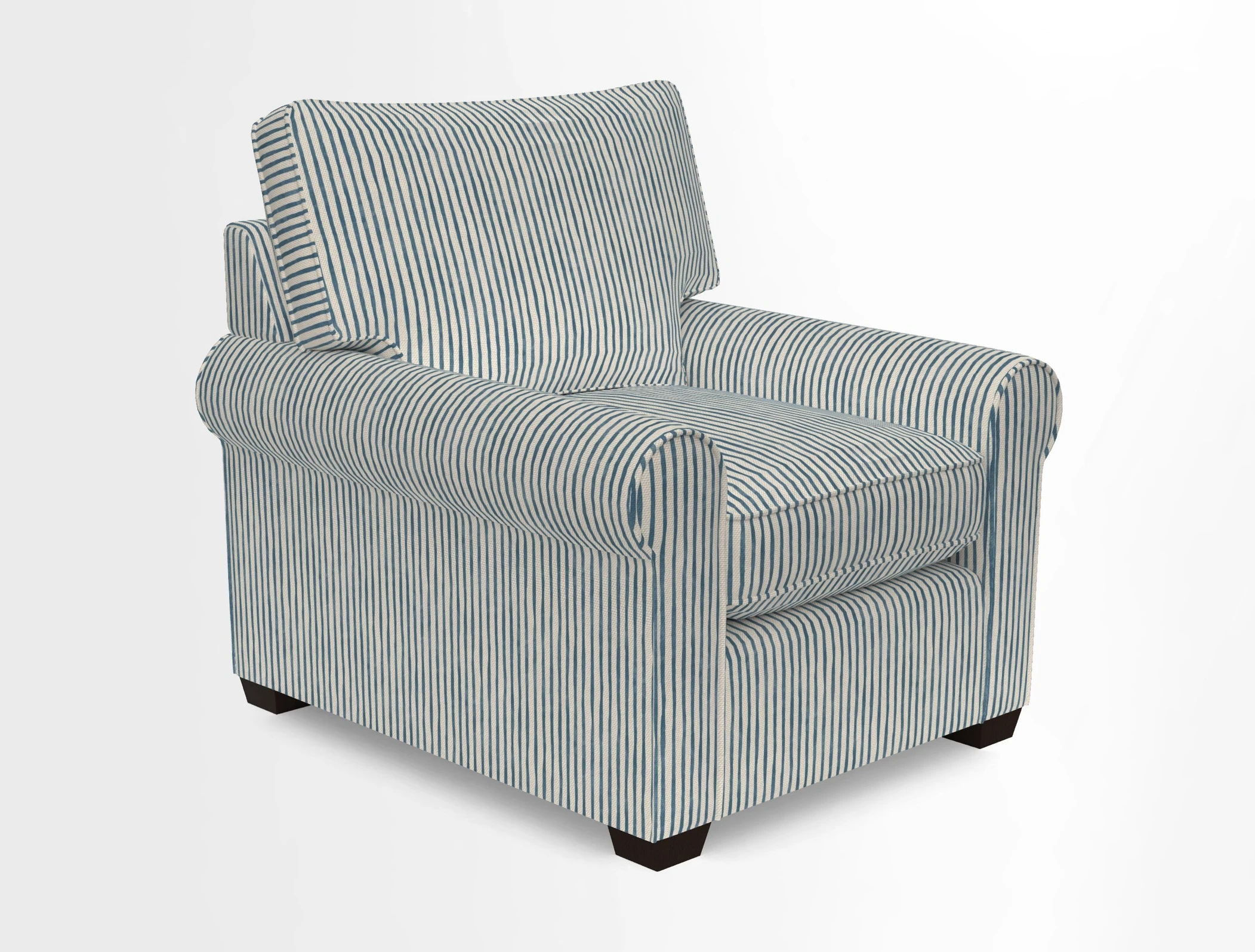 Bignor Chair in Two Tone Plain Biscuit. Loose cover option available