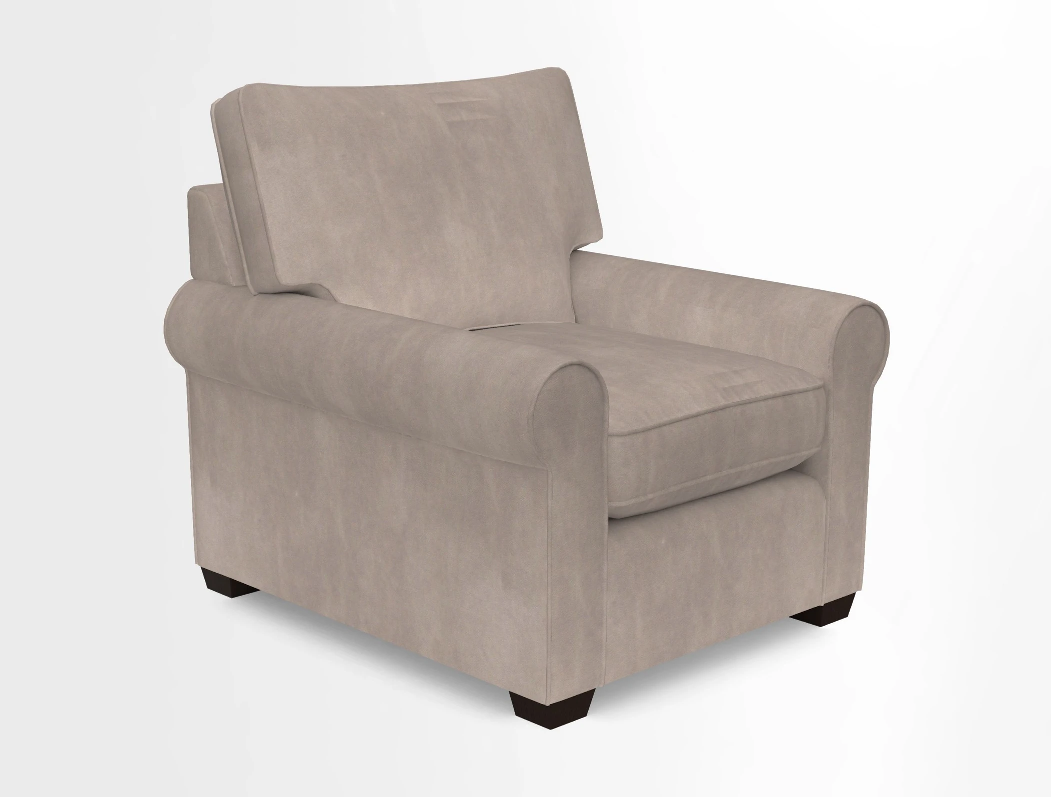 Bignor Chair in Two Tone Plain Biscuit. Loose cover option available