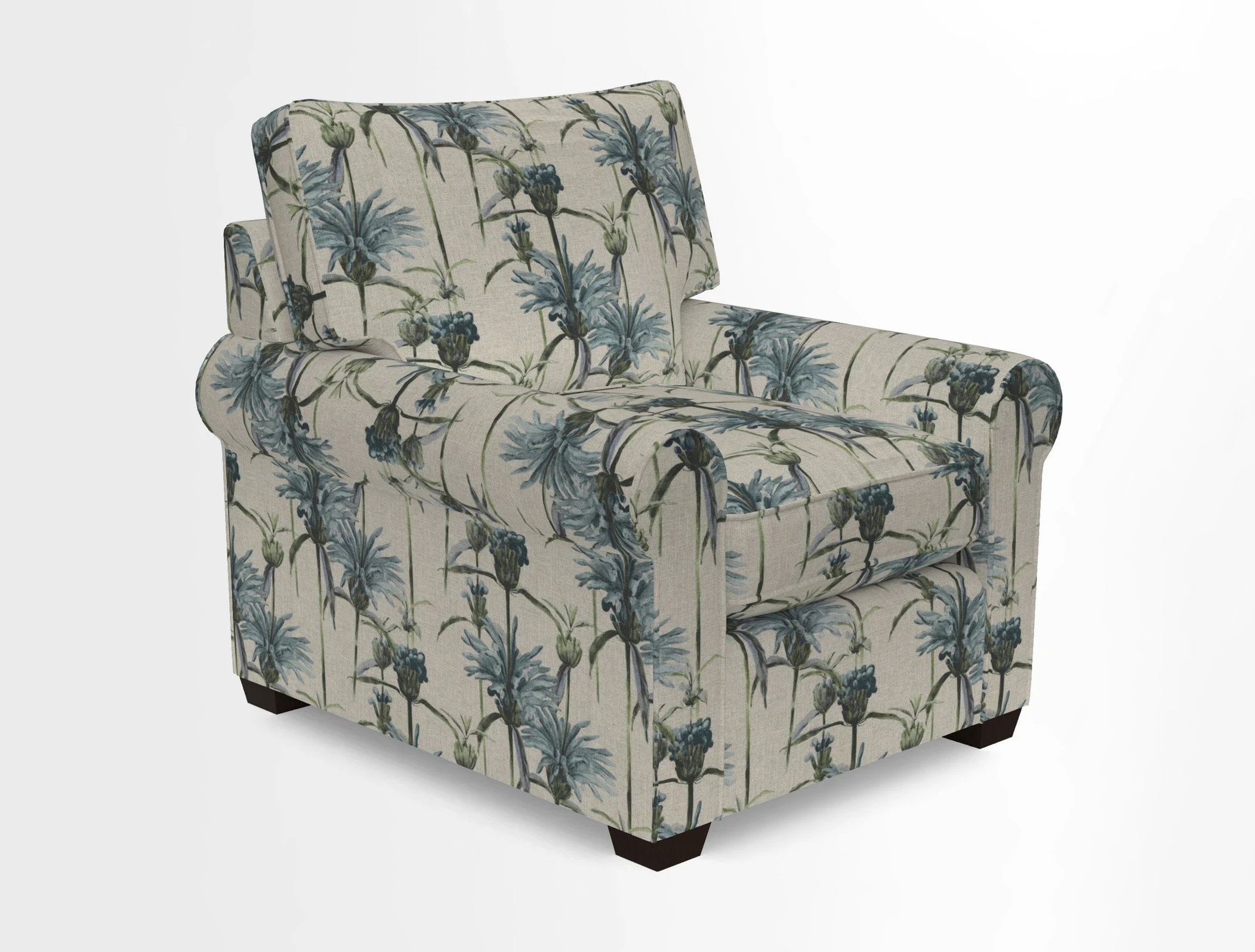 Bignor Chair in Two Tone Plain Biscuit. Loose cover option available