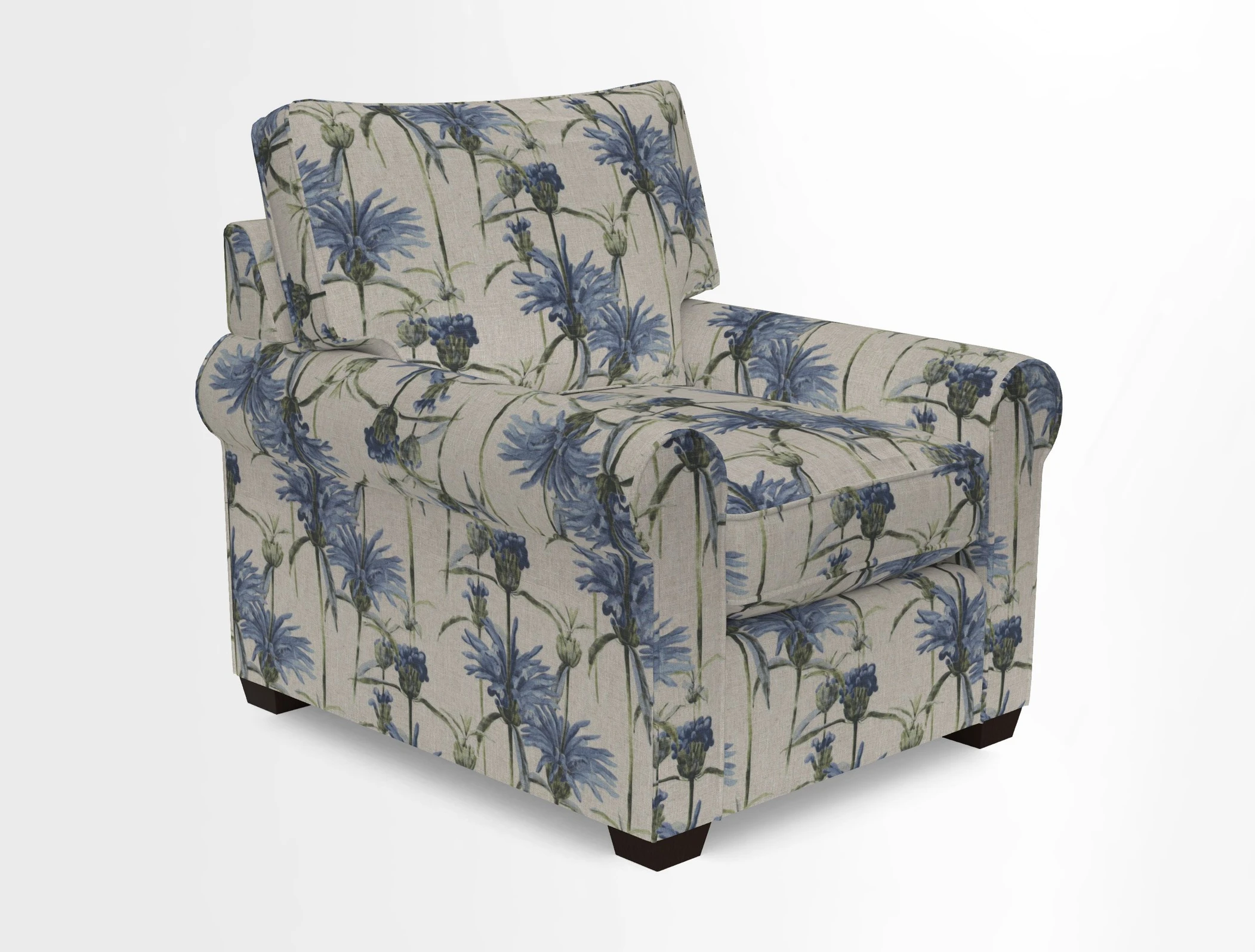 Bignor Chair in Two Tone Plain Biscuit. Loose cover option available