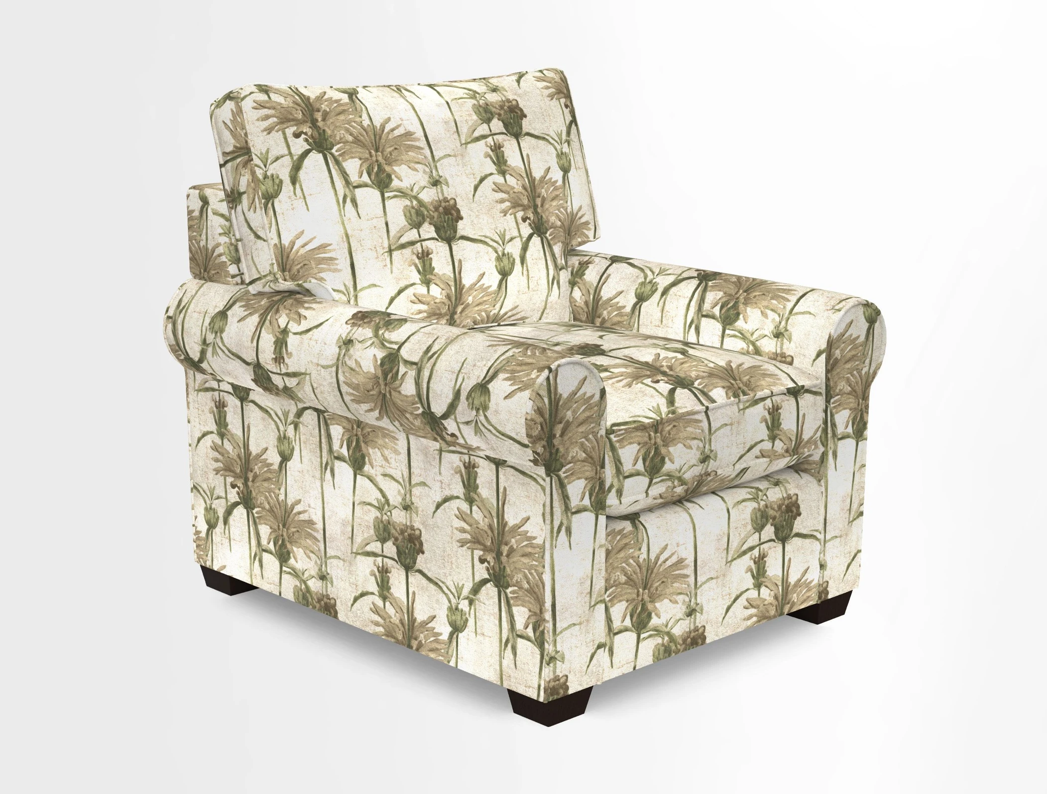 Bignor Chair in Two Tone Plain Biscuit. Loose cover option available