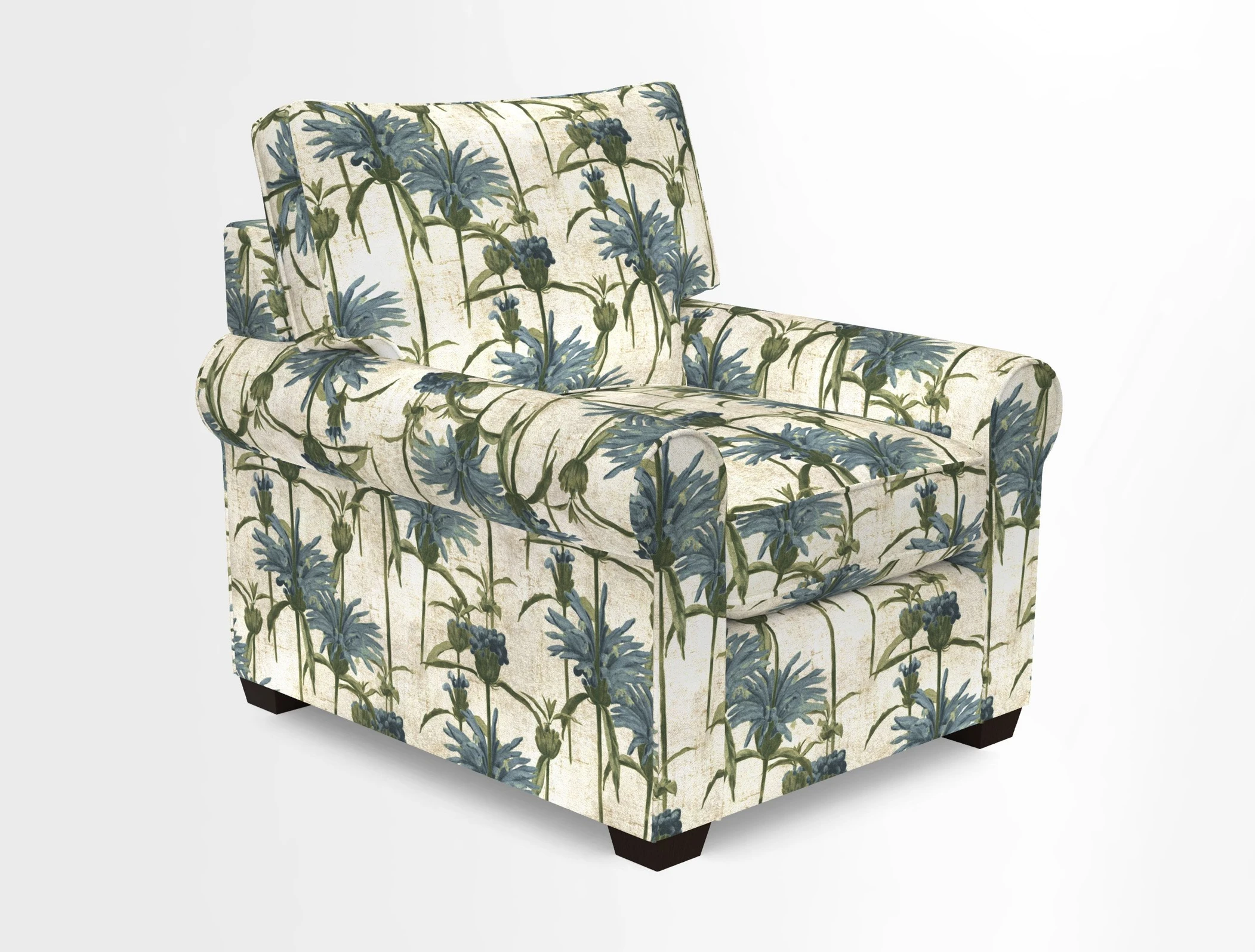 Bignor Chair in Two Tone Plain Biscuit. Loose cover option available