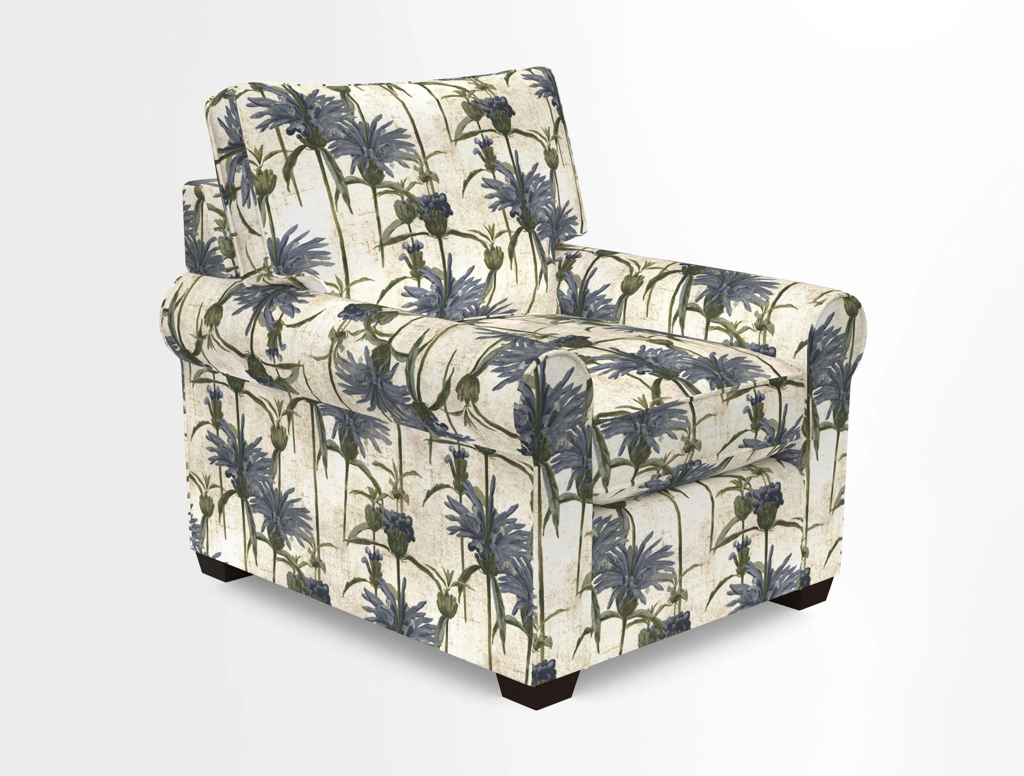 Bignor Chair in Two Tone Plain Biscuit. Loose cover option available