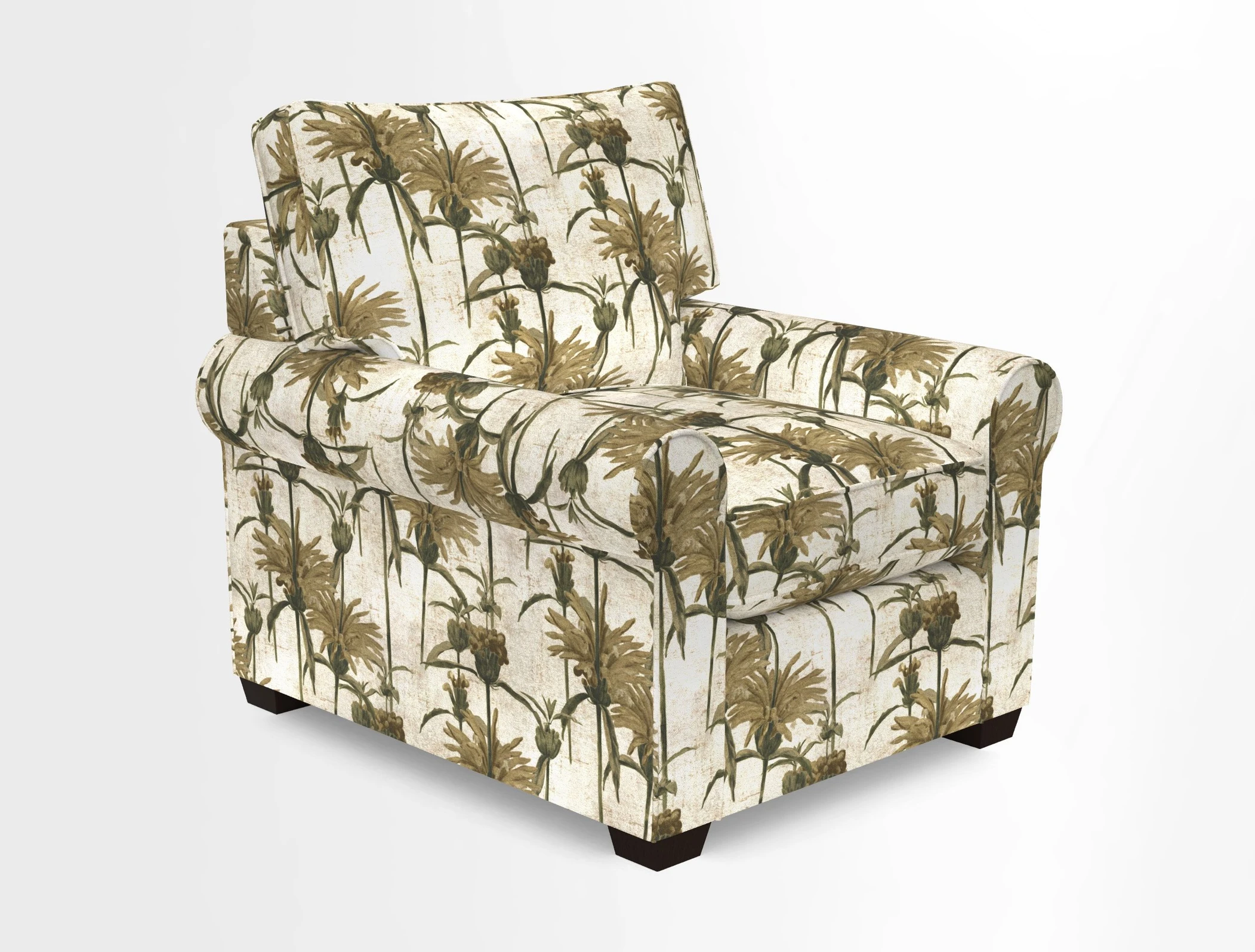 Bignor Chair in Two Tone Plain Biscuit. Loose cover option available