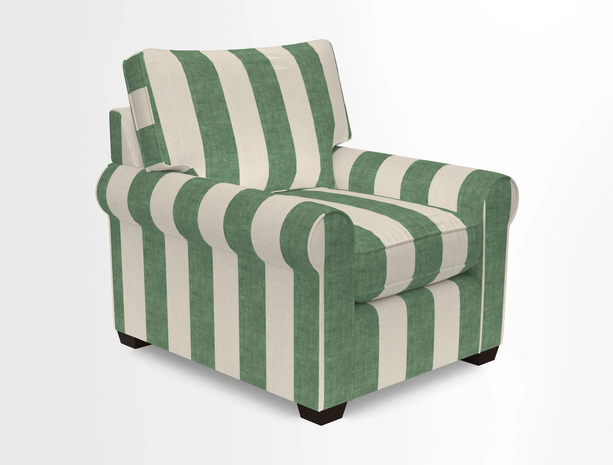 Bignor Chair in Two Tone Plain Biscuit. Loose cover option available
