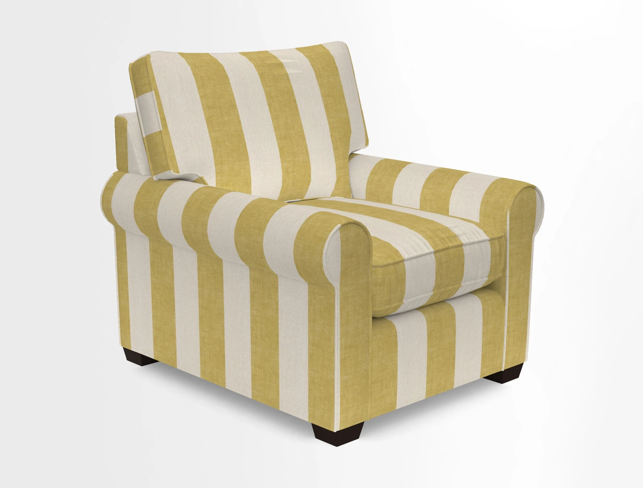 Bignor Chair in Two Tone Plain Biscuit. Loose cover option available