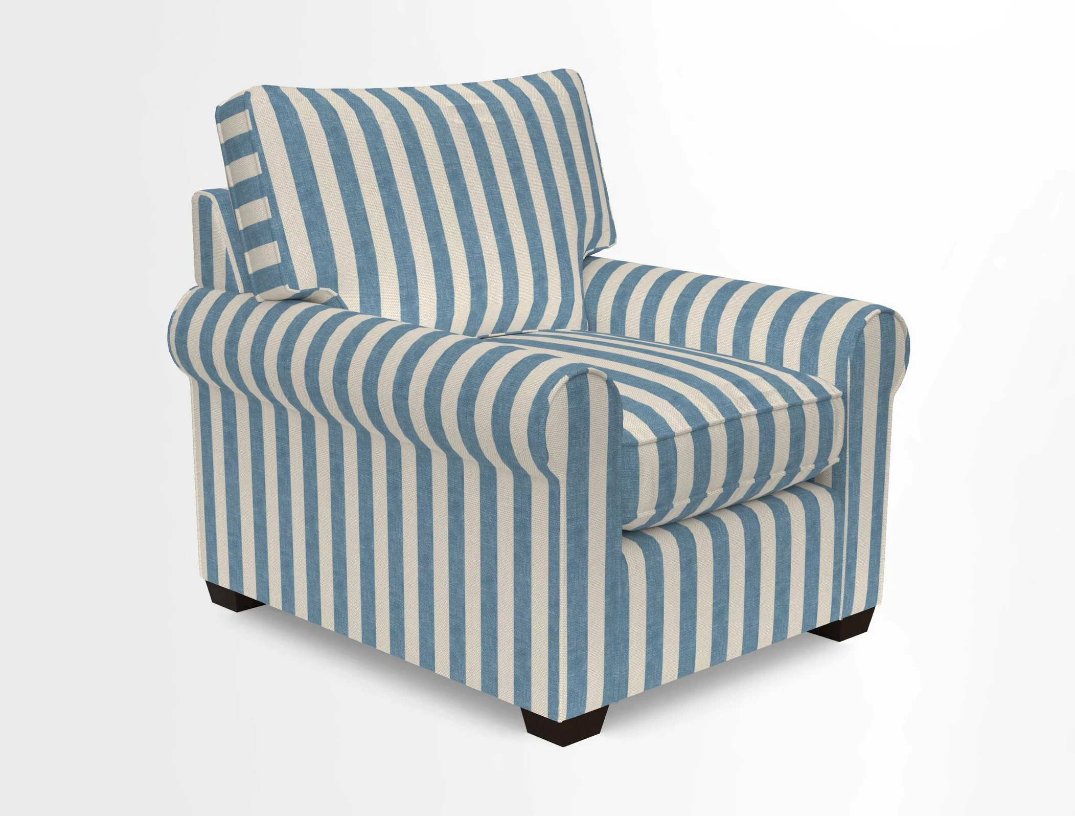 Bignor Chair in Two Tone Plain Biscuit. Loose cover option available