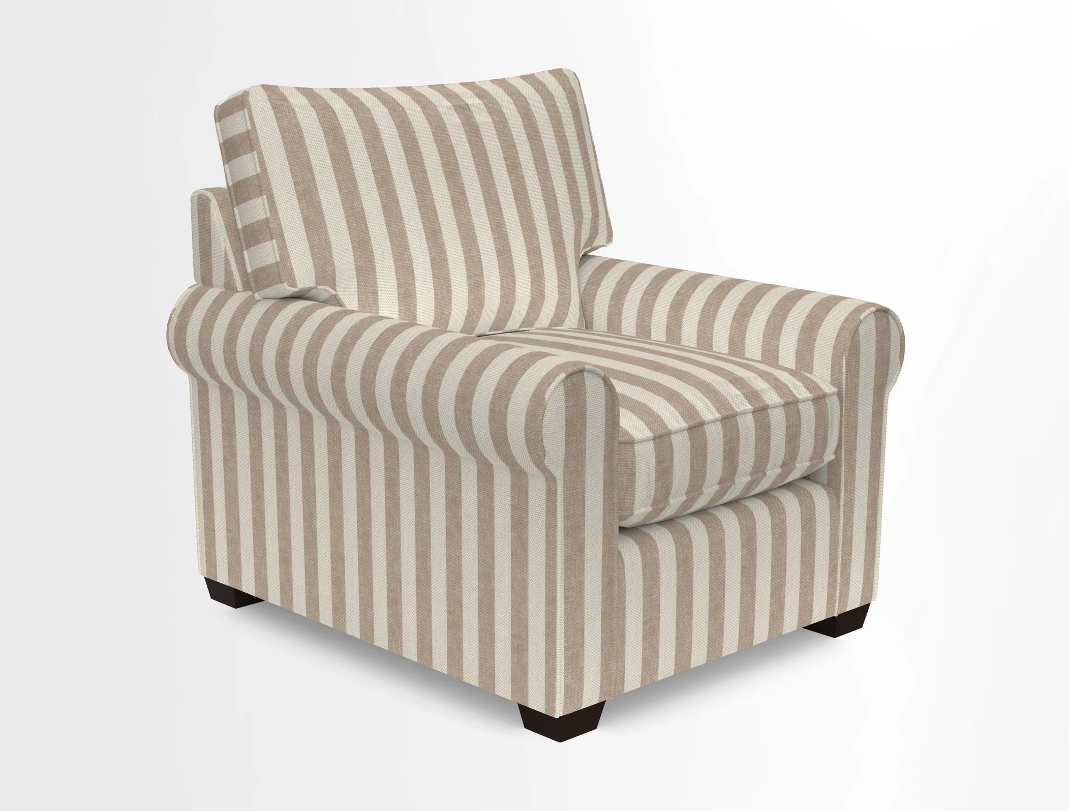Bignor Chair in Two Tone Plain Biscuit. Loose cover option available